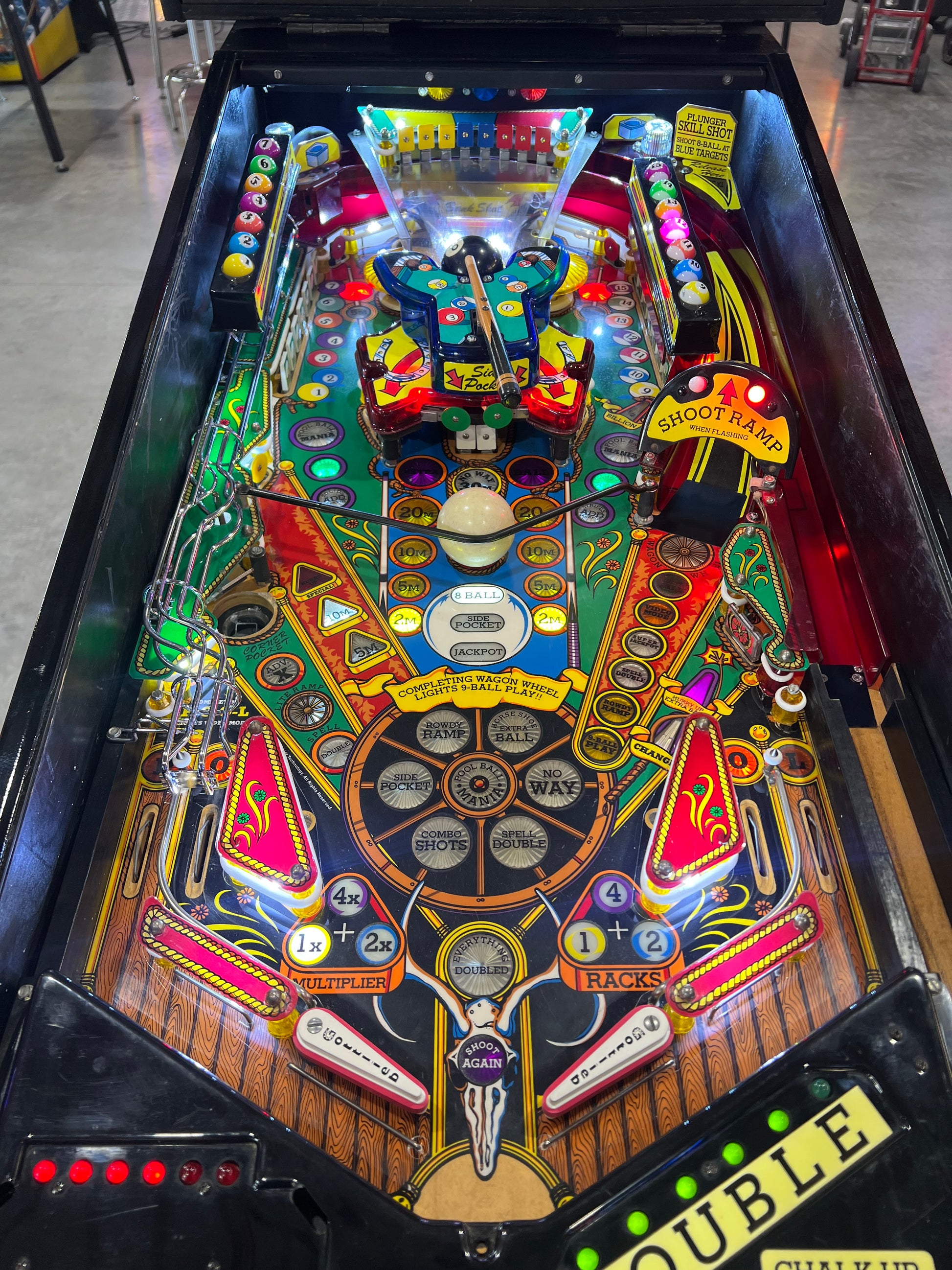Cue Ball Wizard - 1992 Gottlieb Pinball Machine - WORKS 100% - Nice Game Ready for your Home or Arcade!