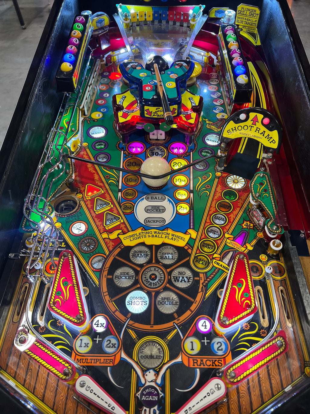 Cue Ball Wizard - 1992 Gottlieb Pinball Machine - WORKS 100% - Nice Game Ready for your Home or Arcade!