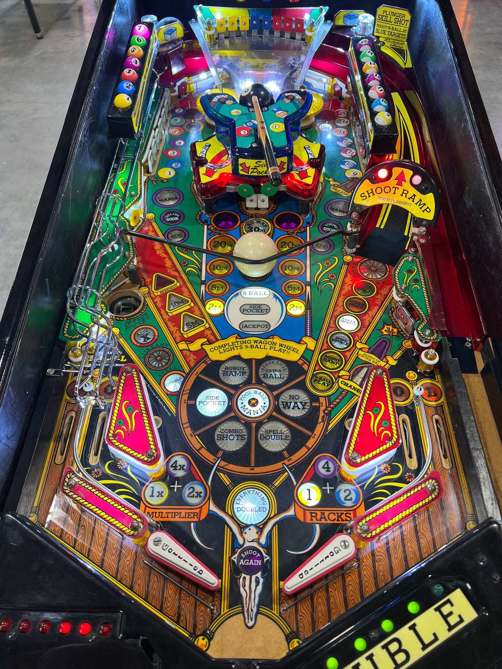 Cue Ball Wizard - 1992 Gottlieb Pinball Machine - WORKS 100% - Nice Game Ready for your Home or Arcade!