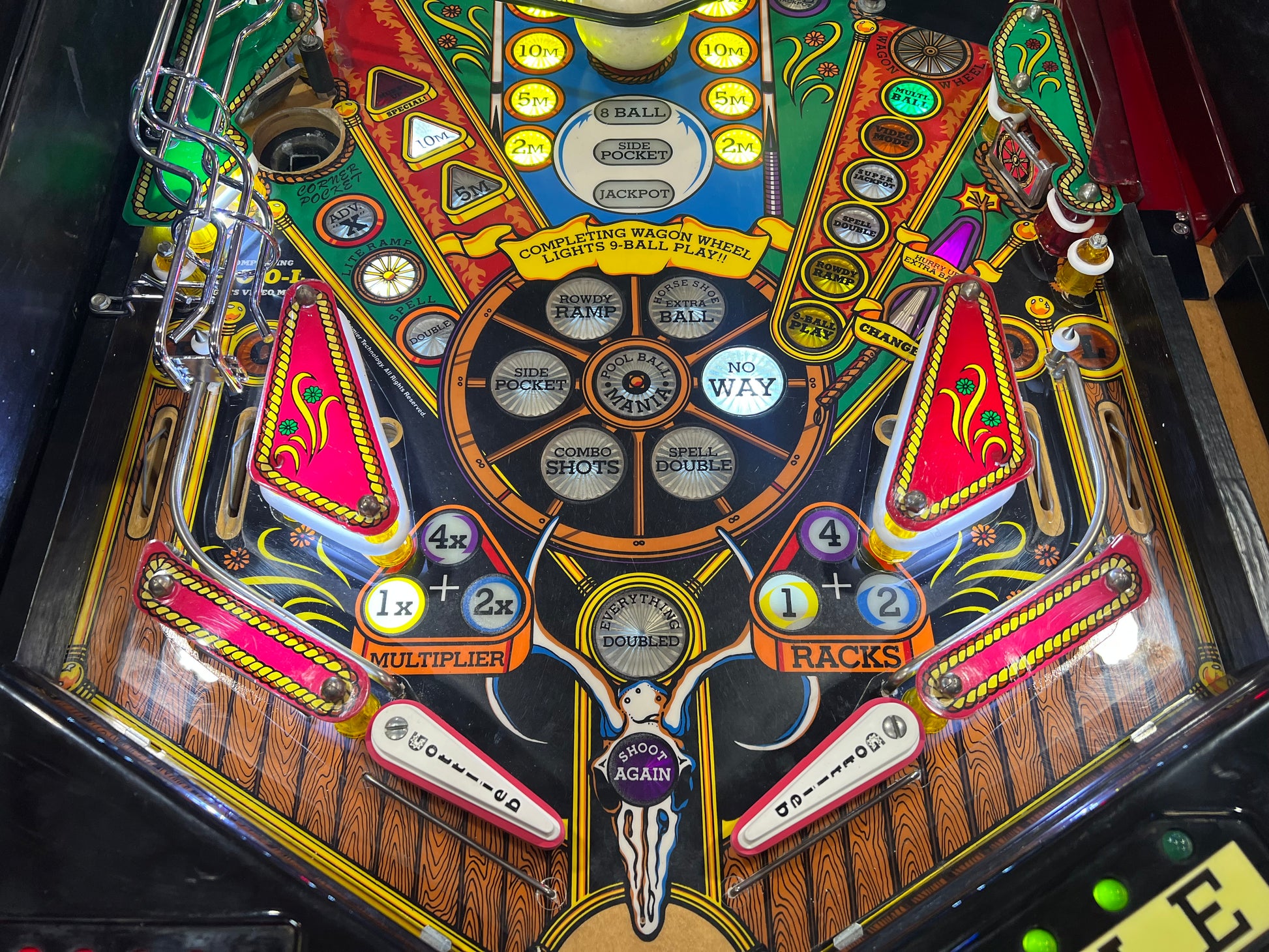 Cue Ball Wizard - 1992 Gottlieb Pinball Machine - WORKS 100% - Nice Game Ready for your Home or Arcade!