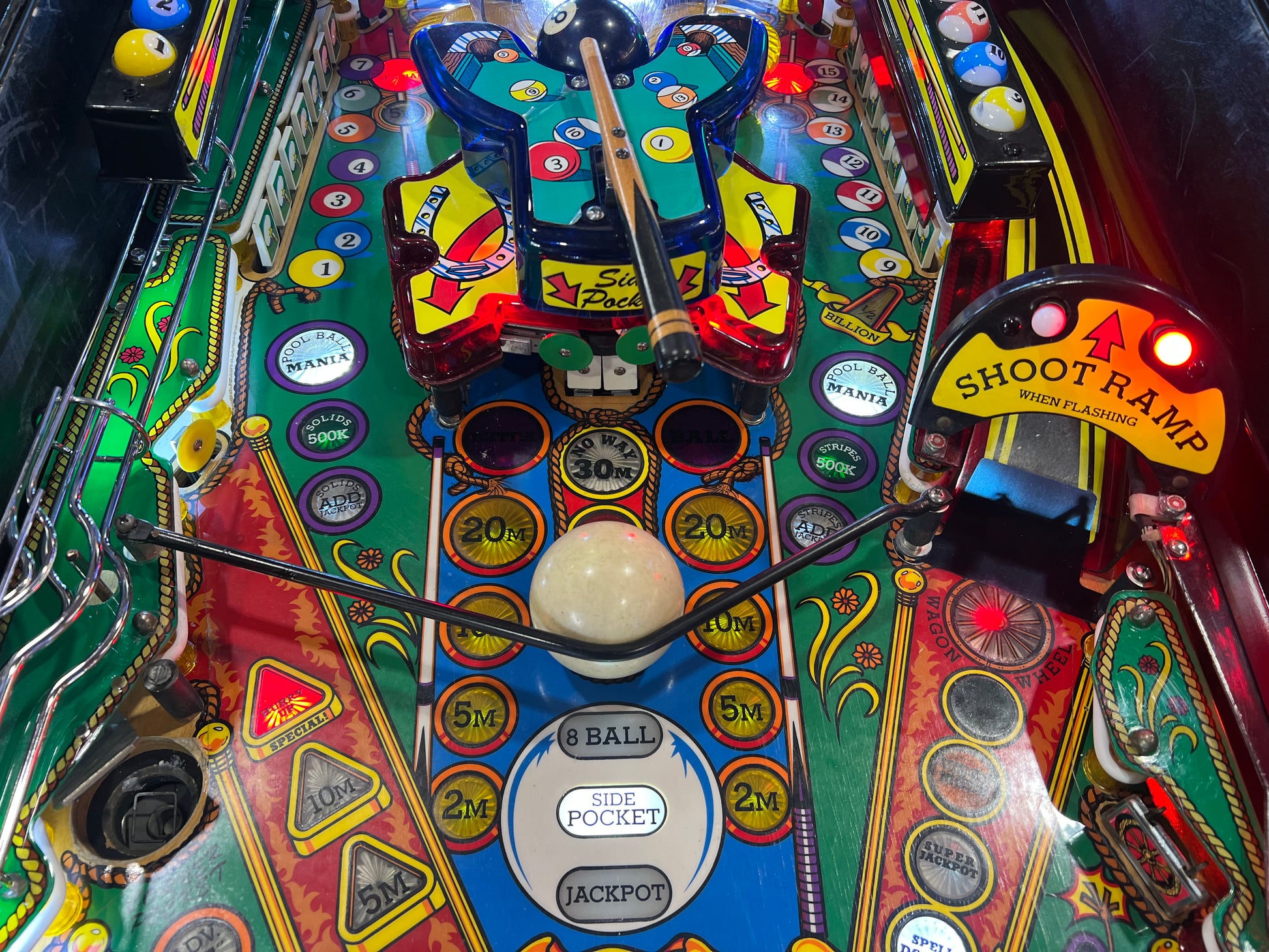 Cue Ball Wizard - 1992 Gottlieb Pinball Machine - WORKS 100% - Nice Game Ready for your Home or Arcade!