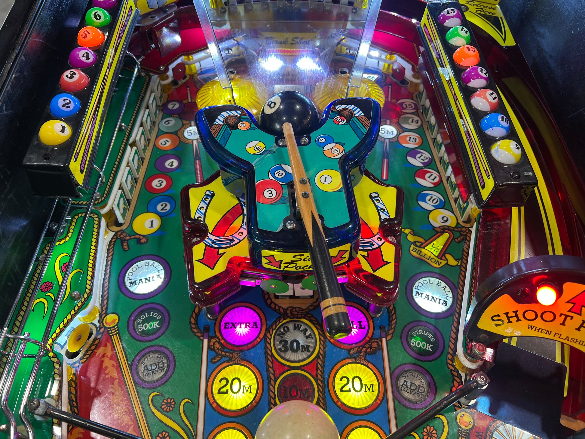 Cue Ball Wizard - 1992 Gottlieb Pinball Machine - WORKS 100% - Nice Game Ready for your Home or Arcade!
