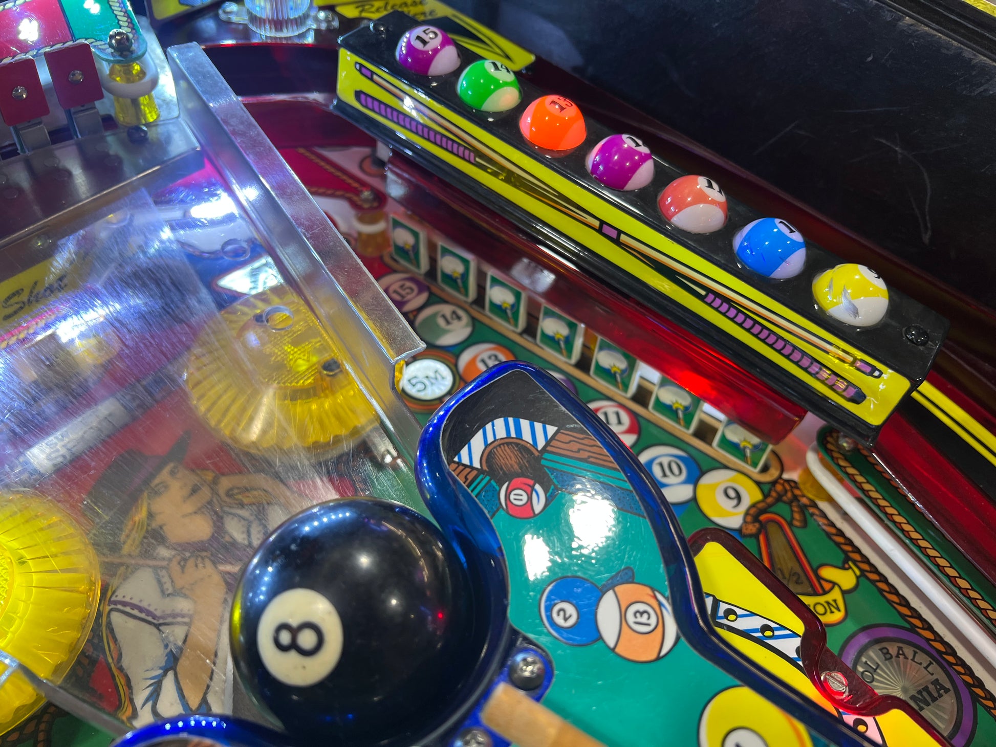 Cue Ball Wizard - 1992 Gottlieb Pinball Machine - WORKS 100% - Nice Game Ready for your Home or Arcade!
