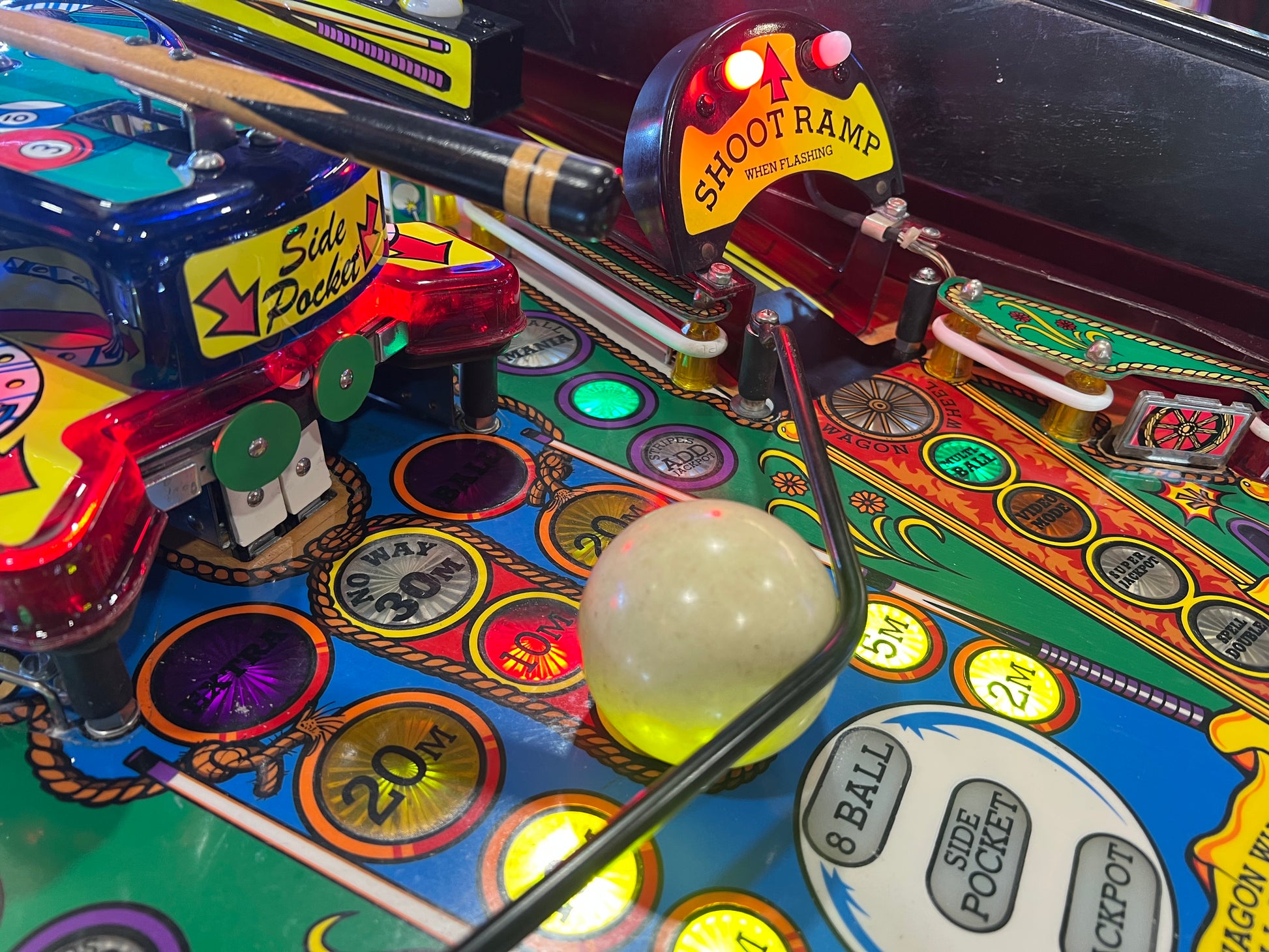 Cue Ball Wizard - 1992 Gottlieb Pinball Machine - WORKS 100% - Nice Game Ready for your Home or Arcade!