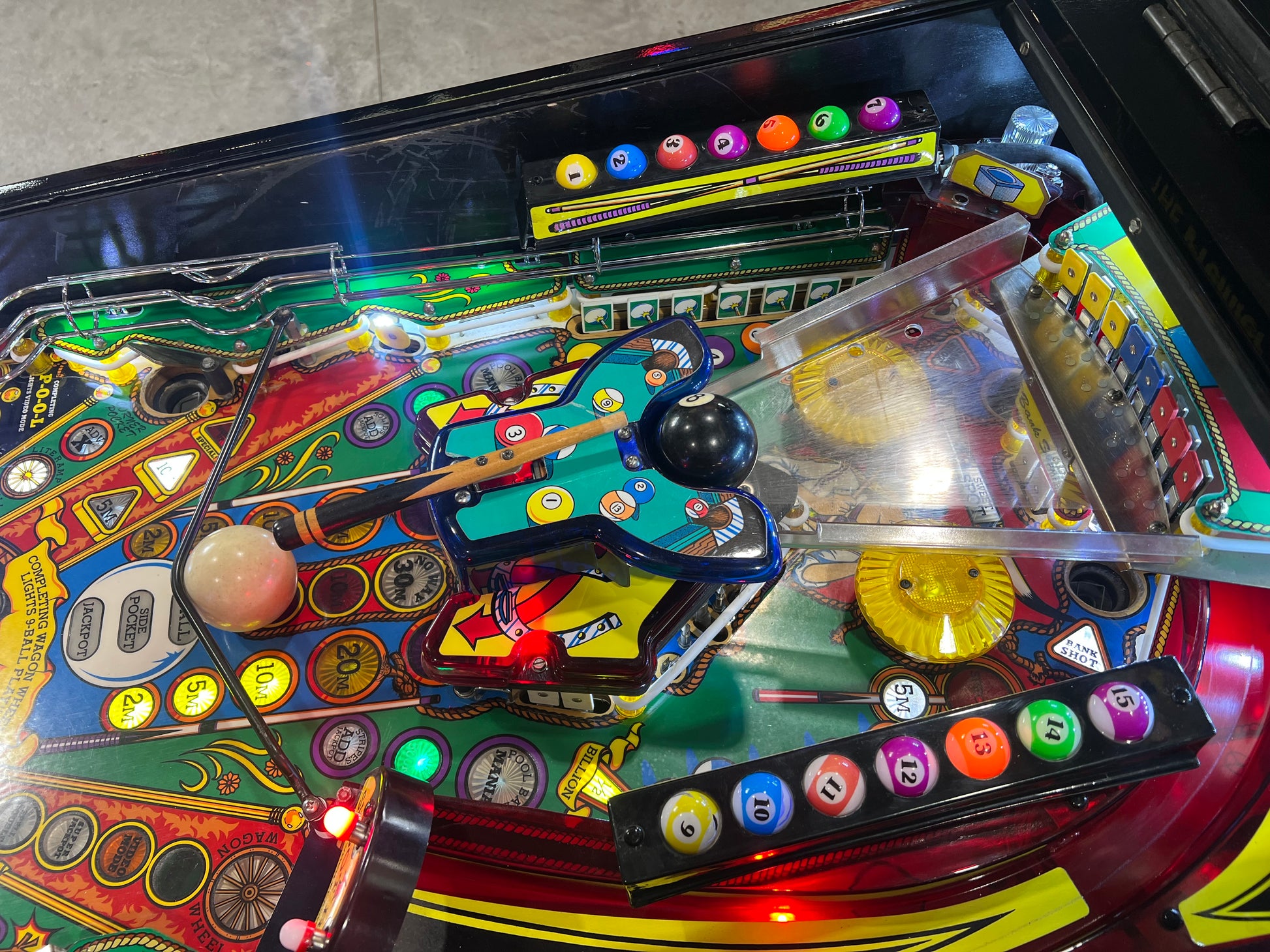 Cue Ball Wizard - 1992 Gottlieb Pinball Machine - WORKS 100% - Nice Game Ready for your Home or Arcade!
