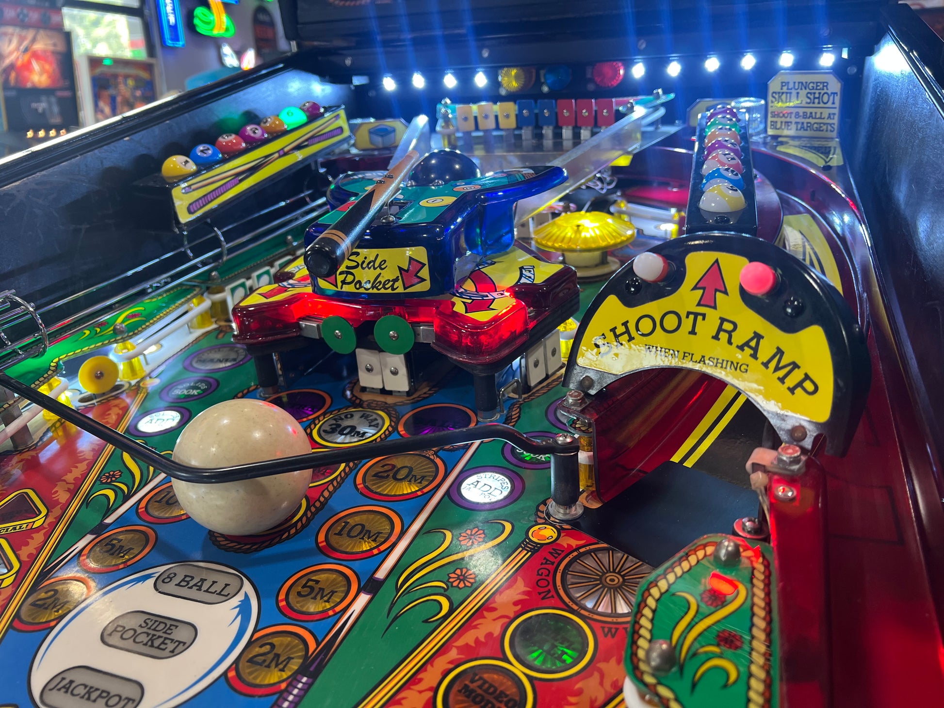 Cue Ball Wizard - 1992 Gottlieb Pinball Machine - WORKS 100% - Nice Game Ready for your Home or Arcade!