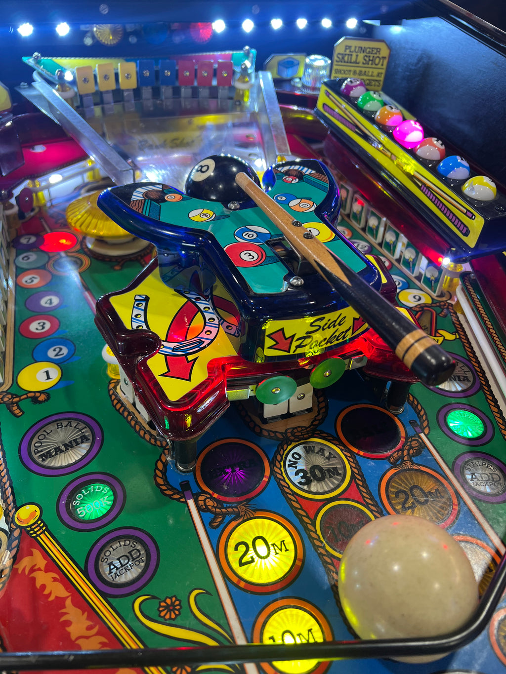 Cue Ball Wizard - 1992 Gottlieb Pinball Machine - WORKS 100% - Nice Game Ready for your Home or Arcade!