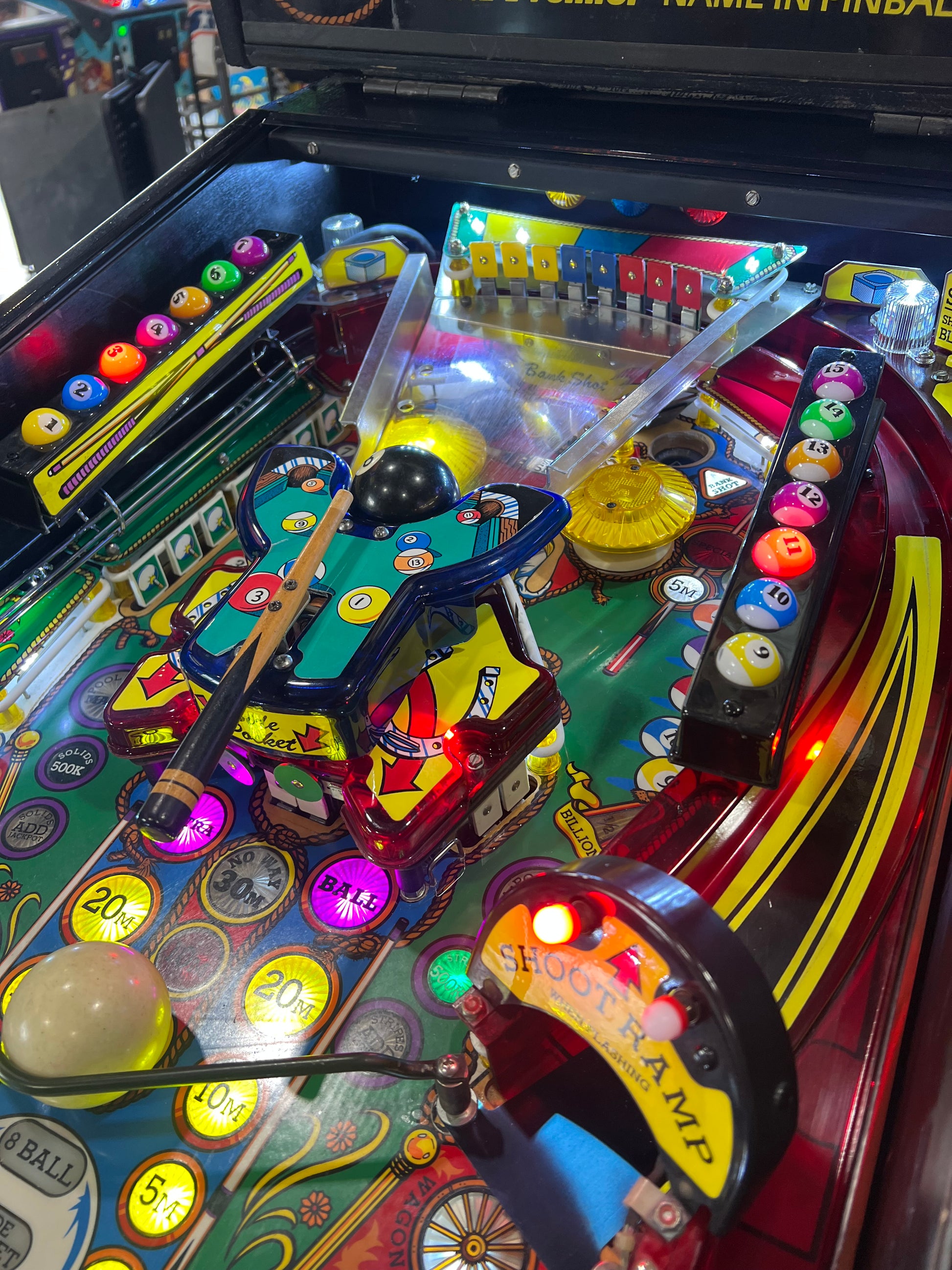 Cue Ball Wizard - 1992 Gottlieb Pinball Machine - WORKS 100% - Nice Game Ready for your Home or Arcade!