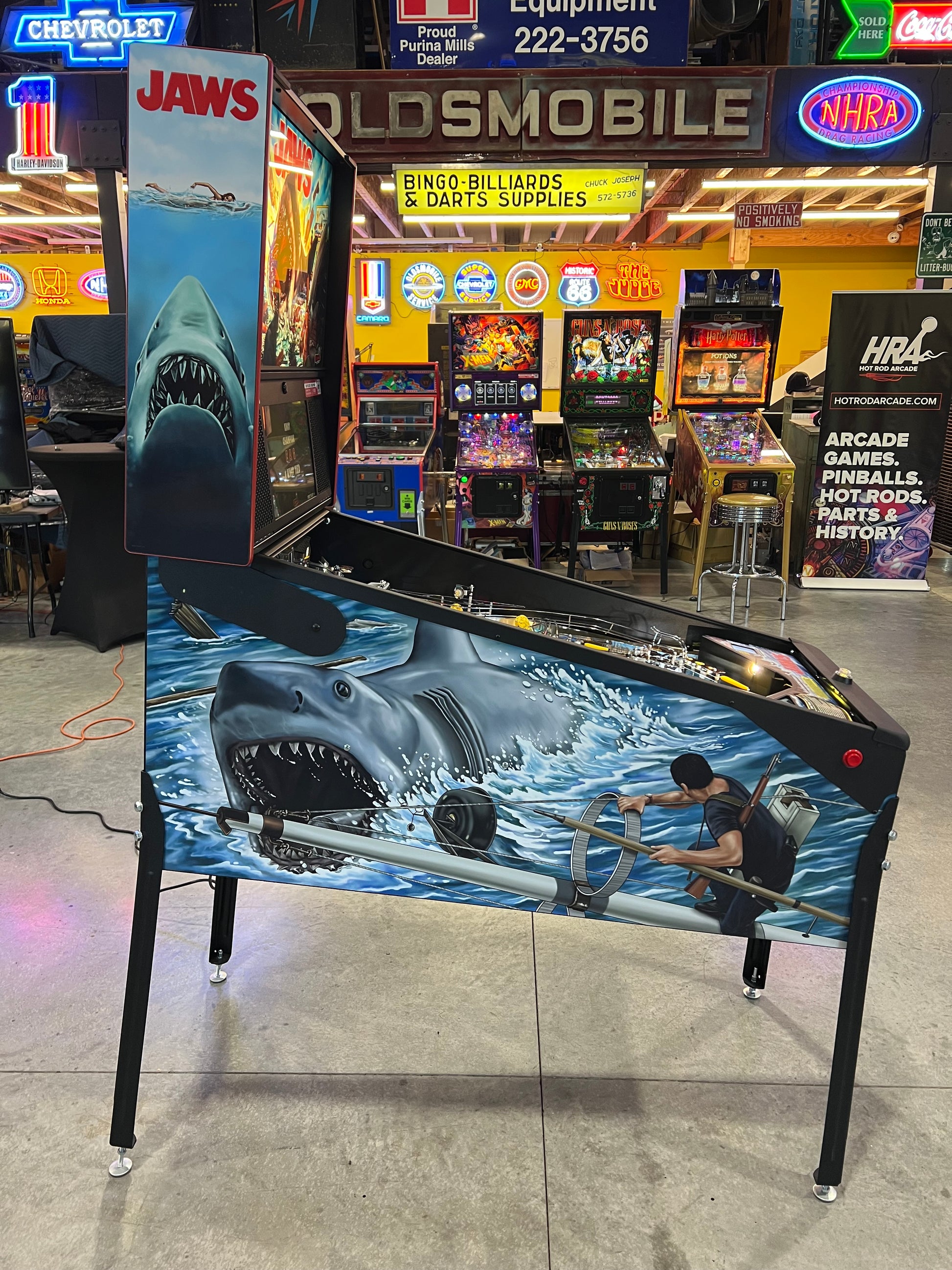 JAWS PREMIUM - 2026 Stern Pinball Machine - WORKS 100% - Brand New - INSIDER CONNECTED