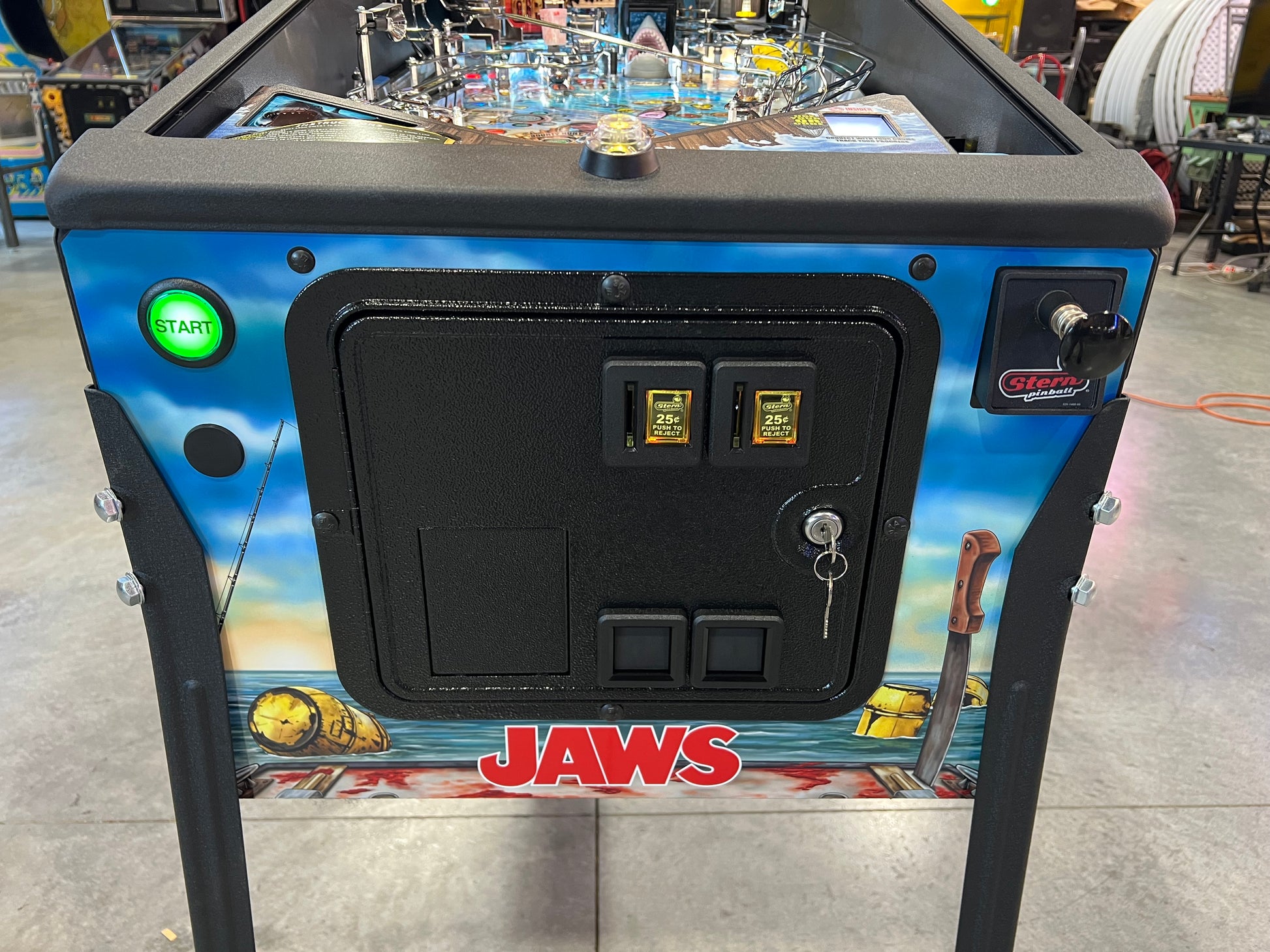 JAWS PREMIUM - 2026 Stern Pinball Machine - WORKS 100% - Brand New - INSIDER CONNECTED