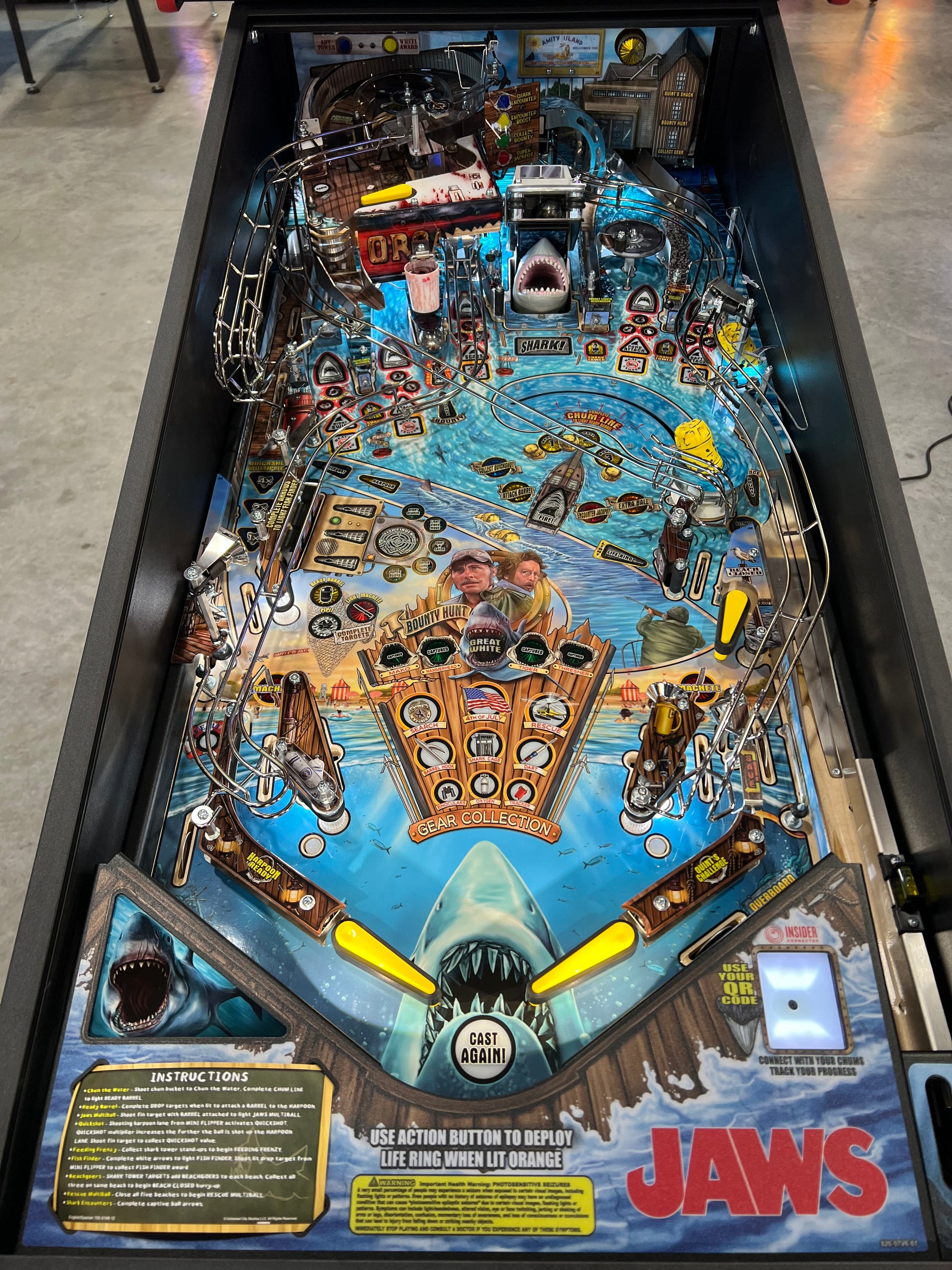 JAWS PREMIUM - 2026 Stern Pinball Machine - WORKS 100% - Brand New - INSIDER CONNECTED