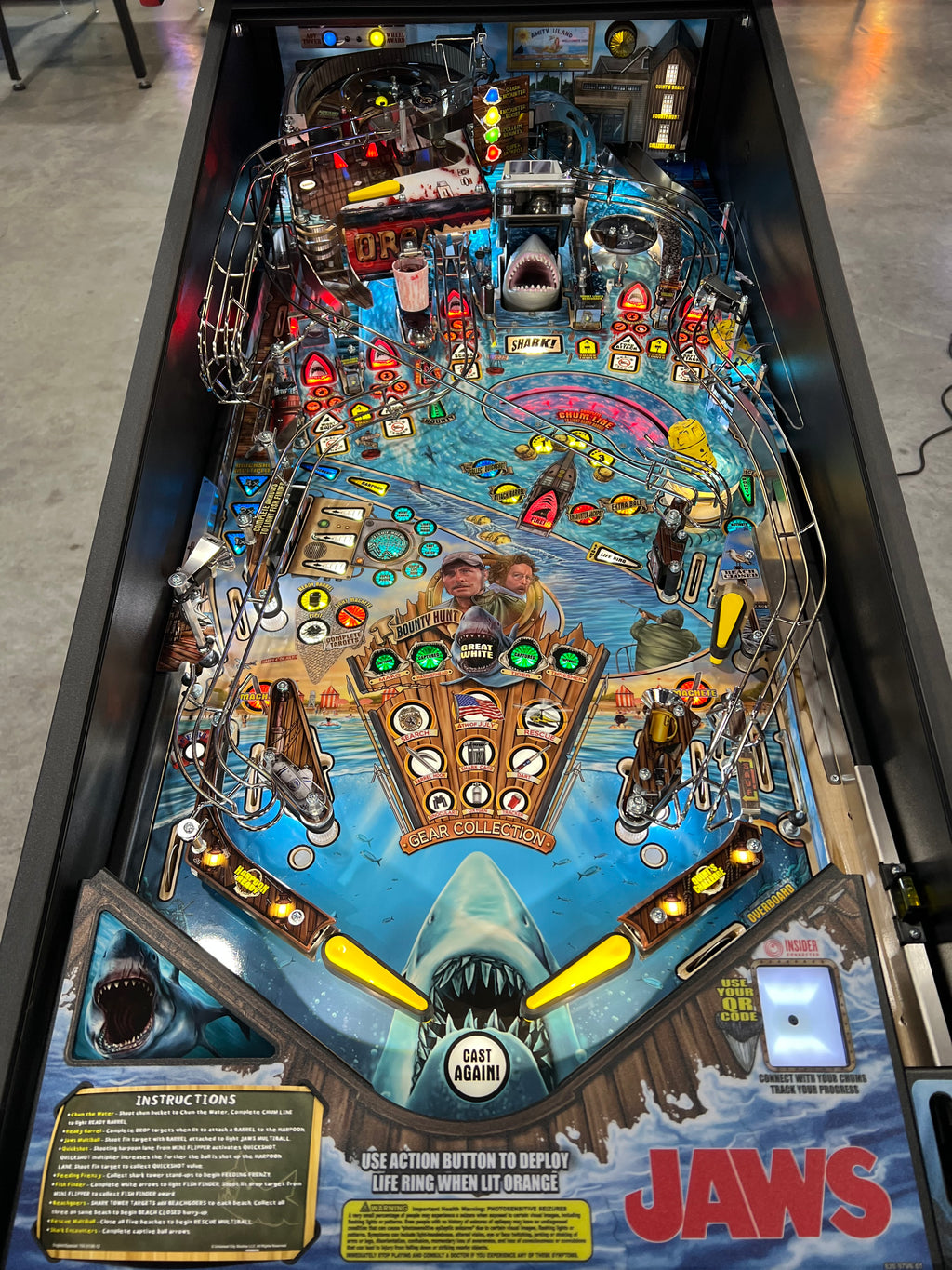 JAWS PREMIUM - 2026 Stern Pinball Machine - WORKS 100% - Brand New - INSIDER CONNECTED