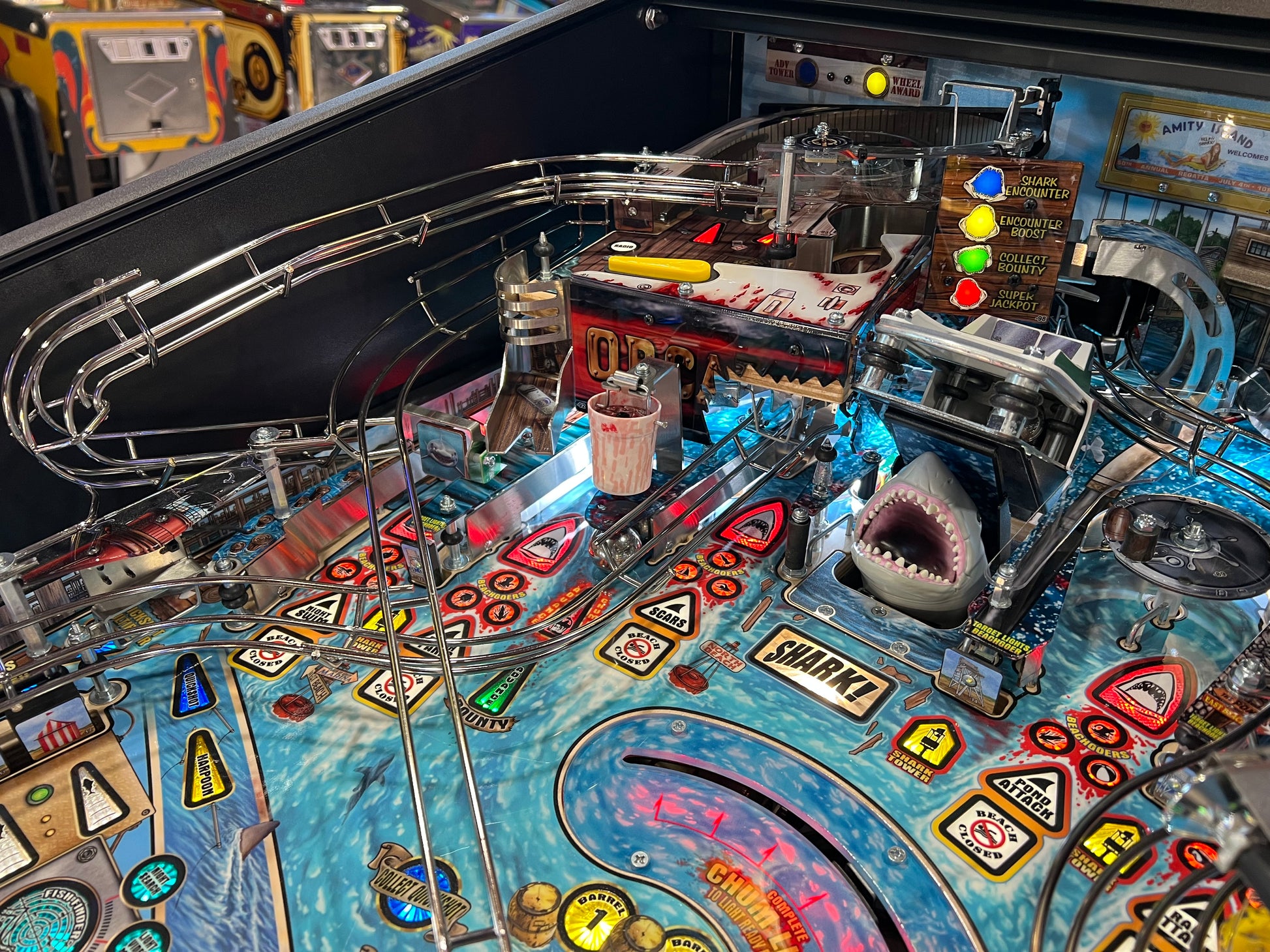JAWS PREMIUM - 2026 Stern Pinball Machine - WORKS 100% - Brand New - INSIDER CONNECTED