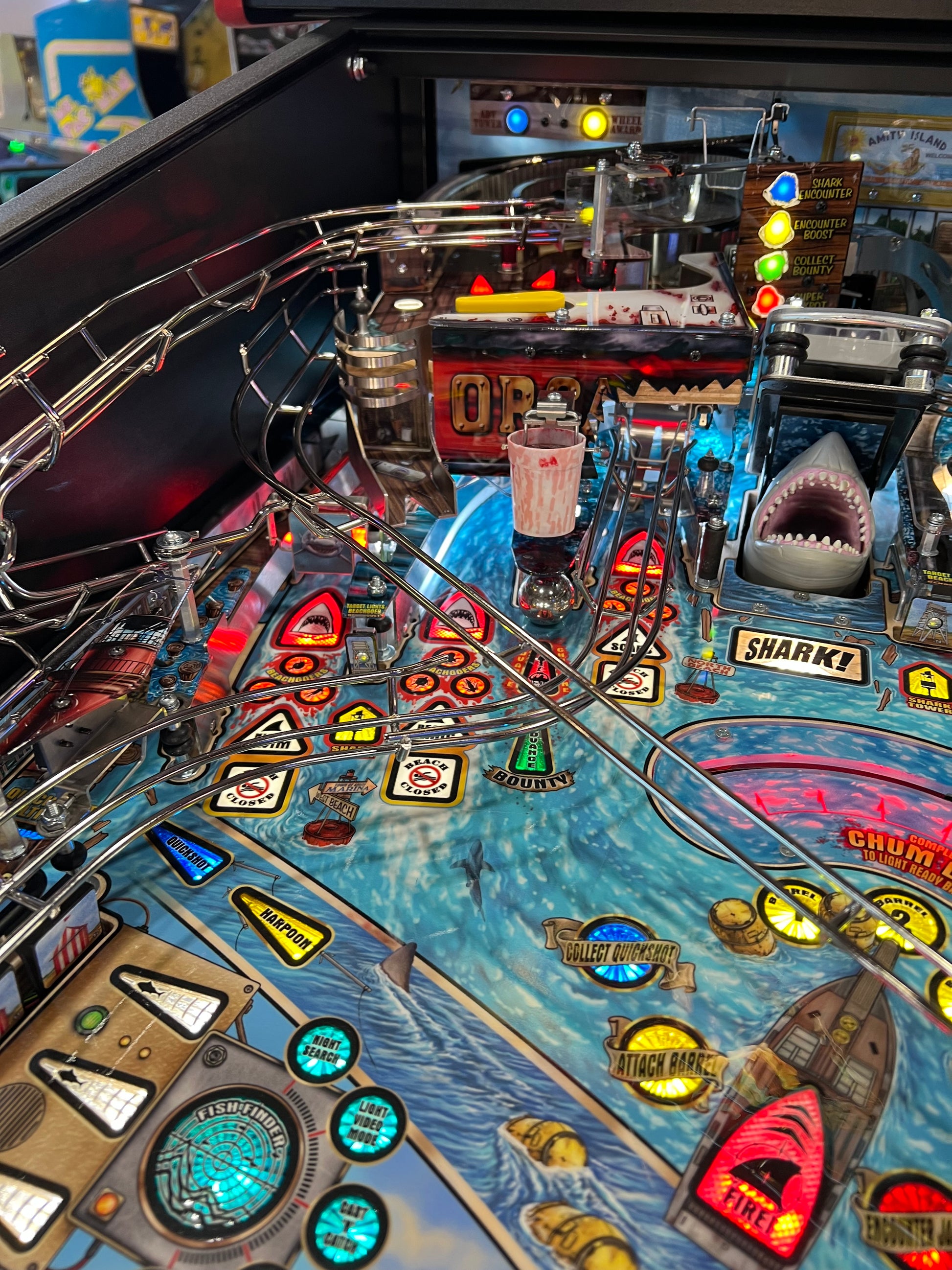 JAWS PREMIUM - 2026 Stern Pinball Machine - WORKS 100% - Brand New - INSIDER CONNECTED