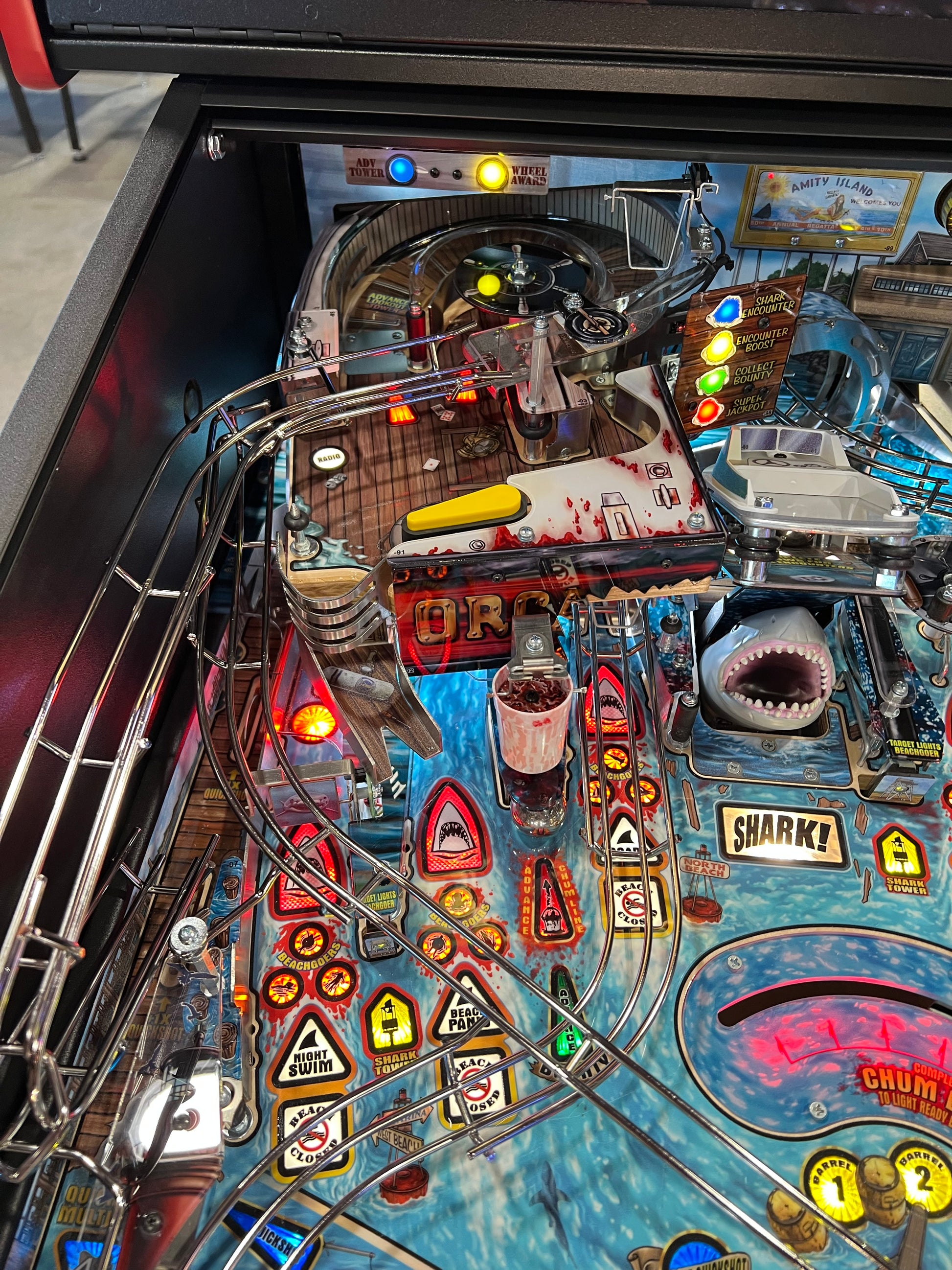 JAWS PREMIUM - 2026 Stern Pinball Machine - WORKS 100% - Brand New - INSIDER CONNECTED