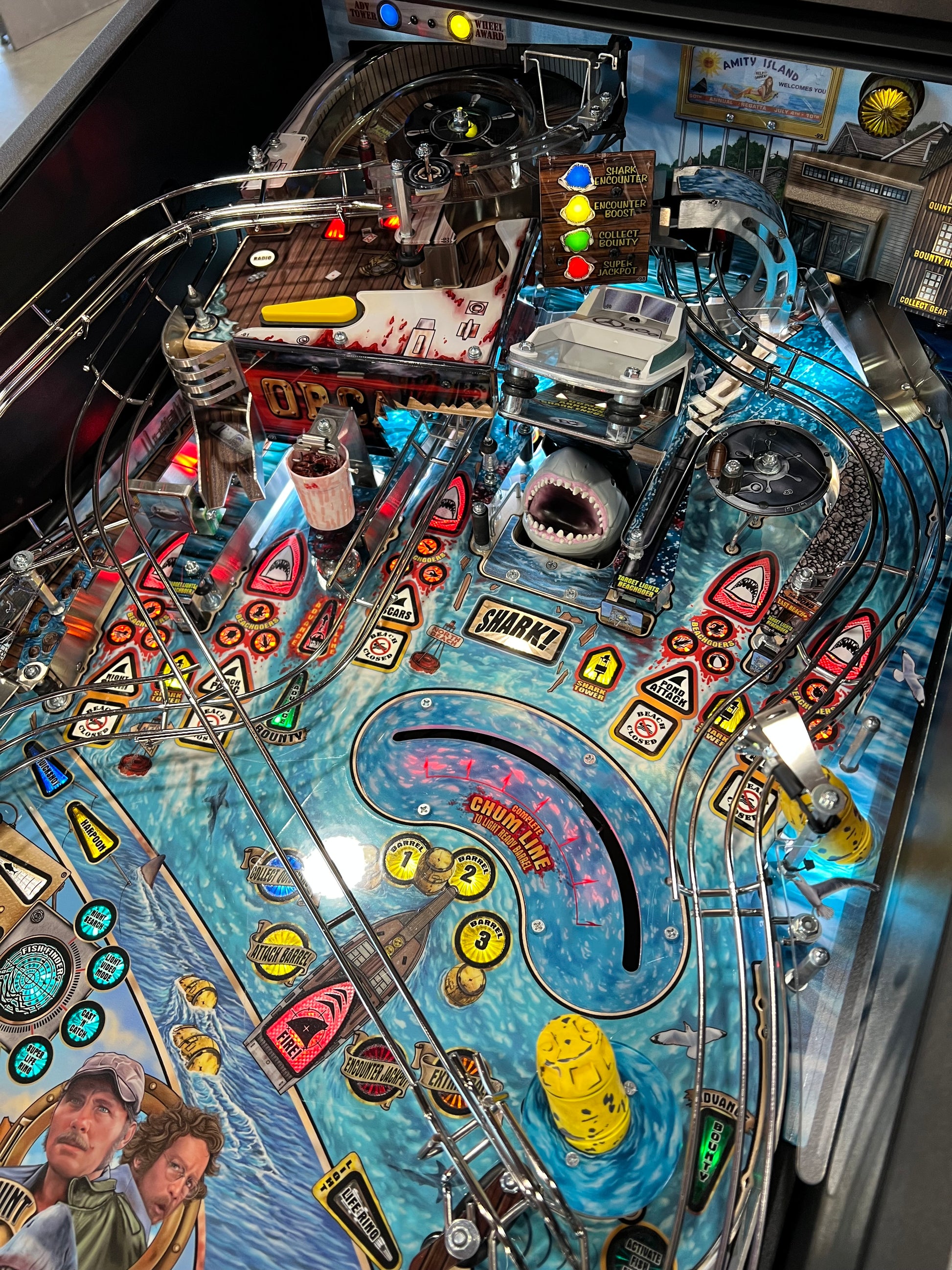 JAWS PREMIUM - 2026 Stern Pinball Machine - WORKS 100% - Brand New - INSIDER CONNECTED