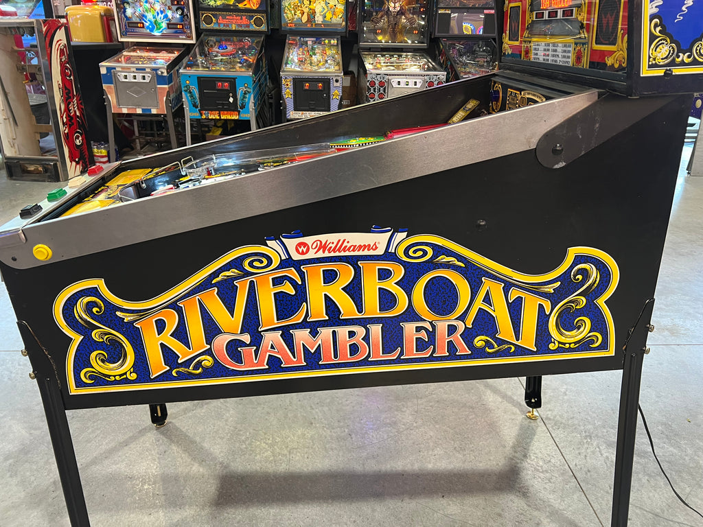Riverboat Gambler - 1990 Williams Pinball Machine - WORKS 100% - READY TO GO! Every Element Works AS IT SHOULD!