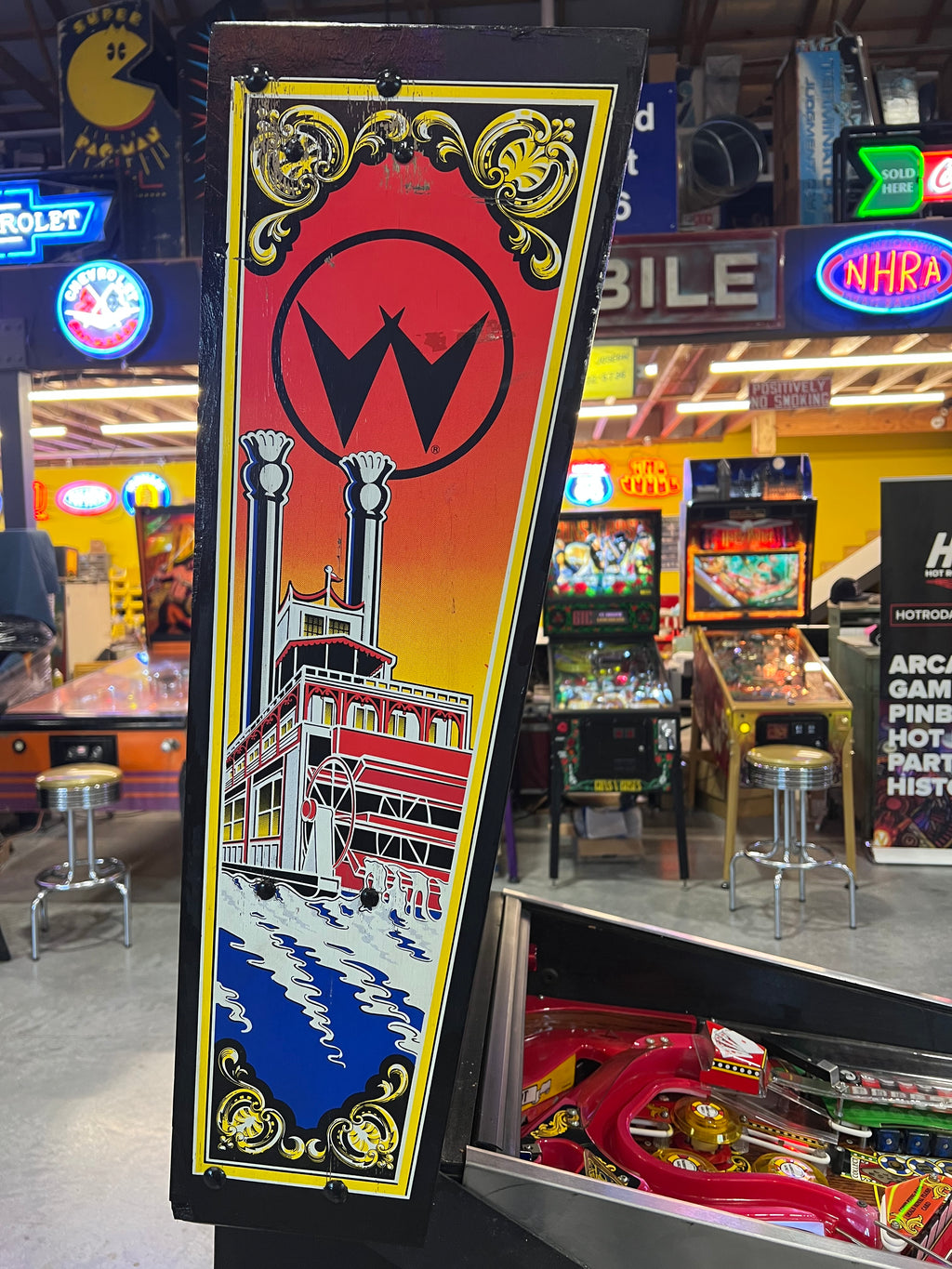 Riverboat Gambler - 1990 Williams Pinball Machine - WORKS 100% - READY TO GO! Every Element Works AS IT SHOULD!