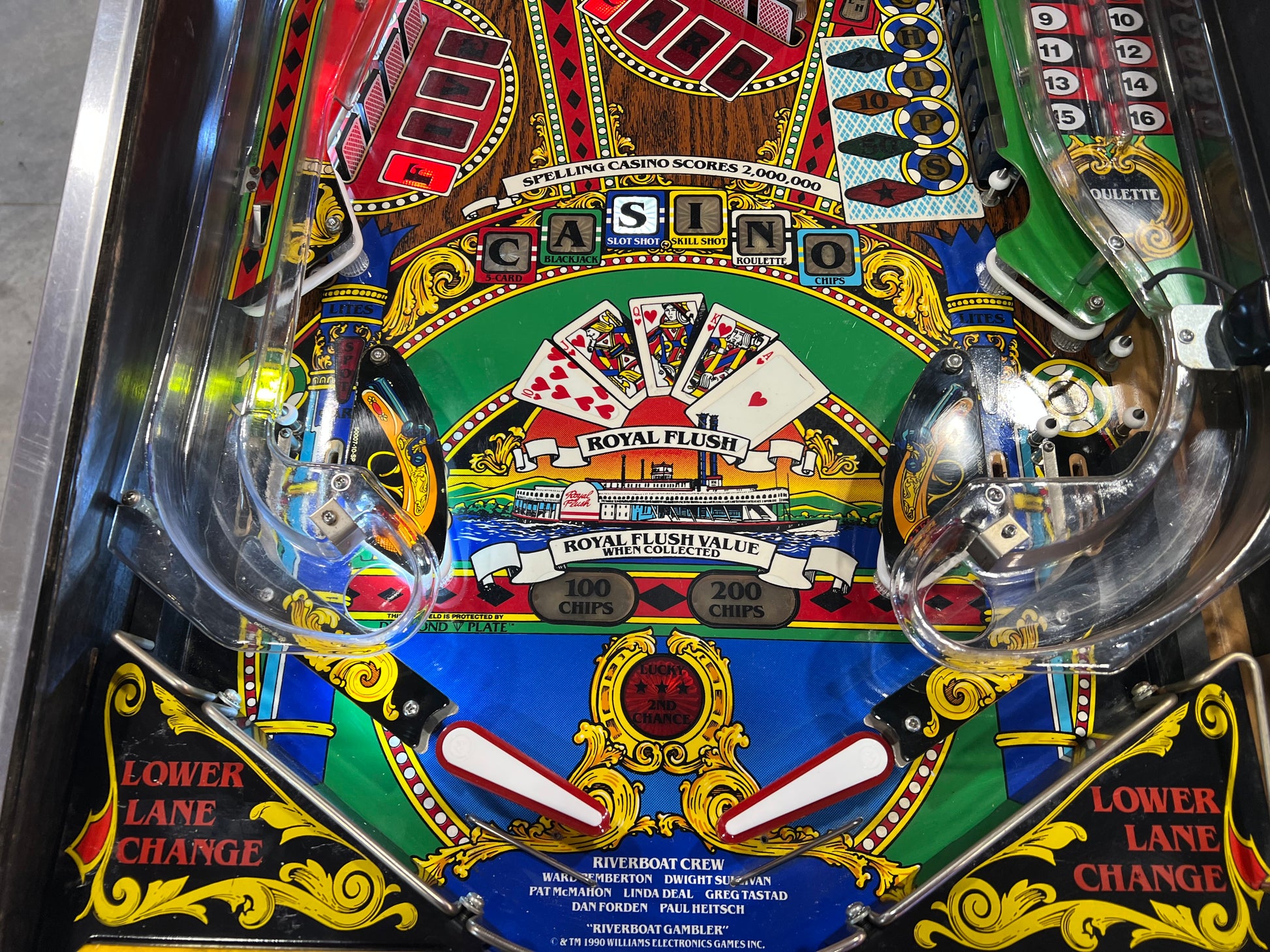 Riverboat Gambler - 1990 Williams Pinball Machine - WORKS 100% - READY TO GO! Every Element Works AS IT SHOULD!