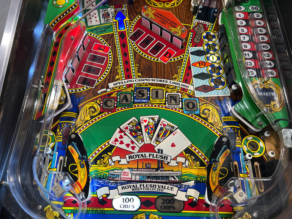 Riverboat Gambler - 1990 Williams Pinball Machine - WORKS 100% - READY TO GO! Every Element Works AS IT SHOULD!