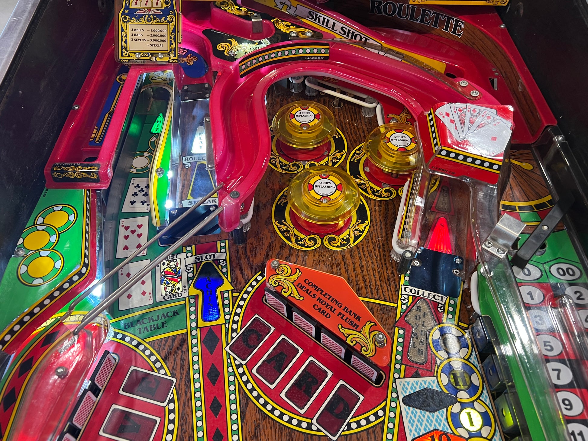 Riverboat Gambler - 1990 Williams Pinball Machine - WORKS 100% - READY TO GO! Every Element Works AS IT SHOULD!