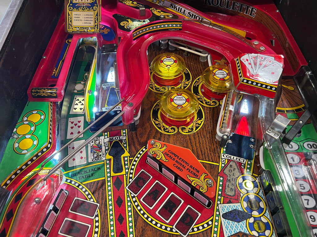Riverboat Gambler - 1990 Williams Pinball Machine - WORKS 100% - READY TO GO! Every Element Works AS IT SHOULD!