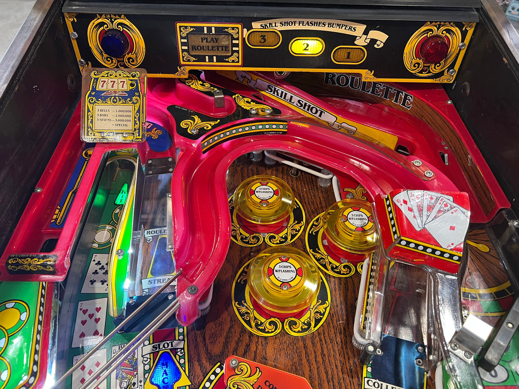 Riverboat Gambler - 1990 Williams Pinball Machine - WORKS 100% - READY TO GO! Every Element Works AS IT SHOULD!
