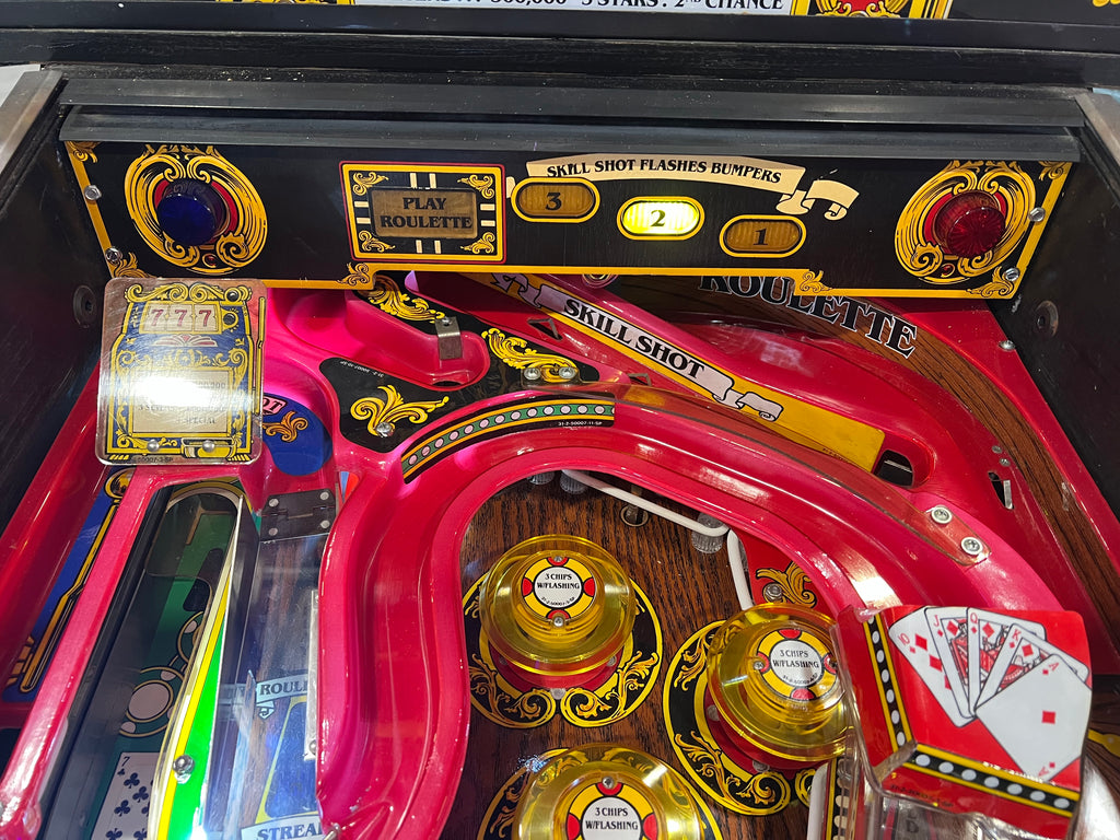 Riverboat Gambler - 1990 Williams Pinball Machine - WORKS 100% - READY TO GO! Every Element Works AS IT SHOULD!