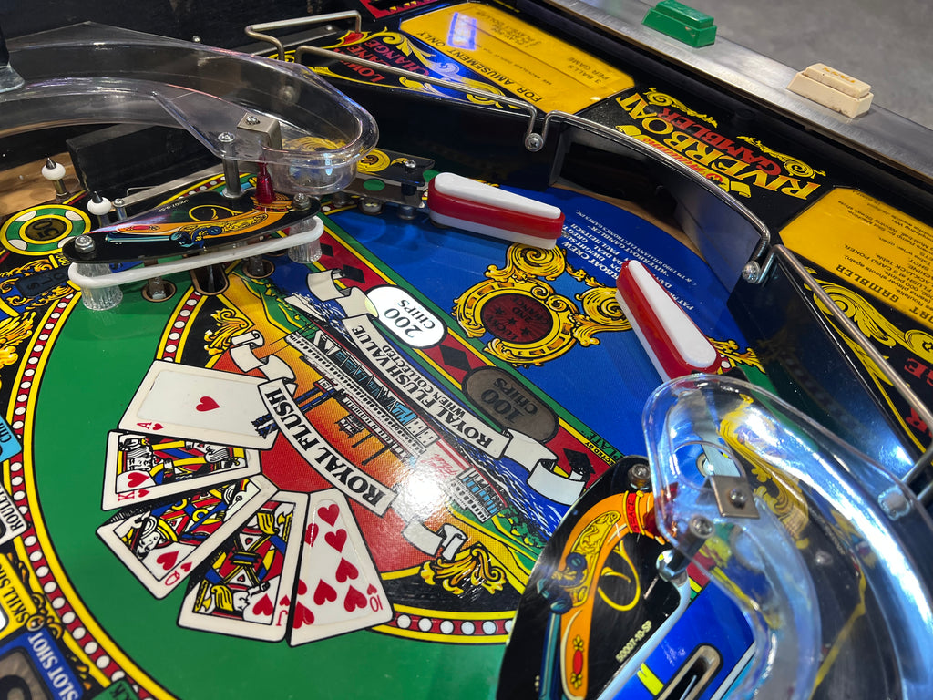 Riverboat Gambler - 1990 Williams Pinball Machine - WORKS 100% - READY TO GO! Every Element Works AS IT SHOULD!