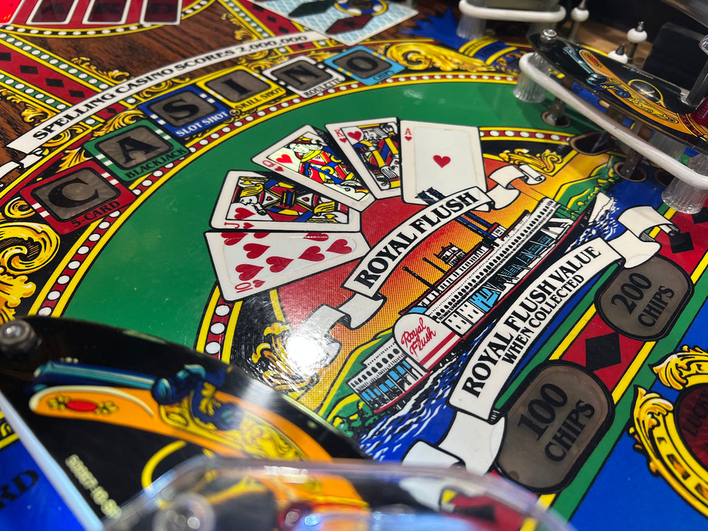 Riverboat Gambler - 1990 Williams Pinball Machine - WORKS 100% - READY TO GO! Every Element Works AS IT SHOULD!