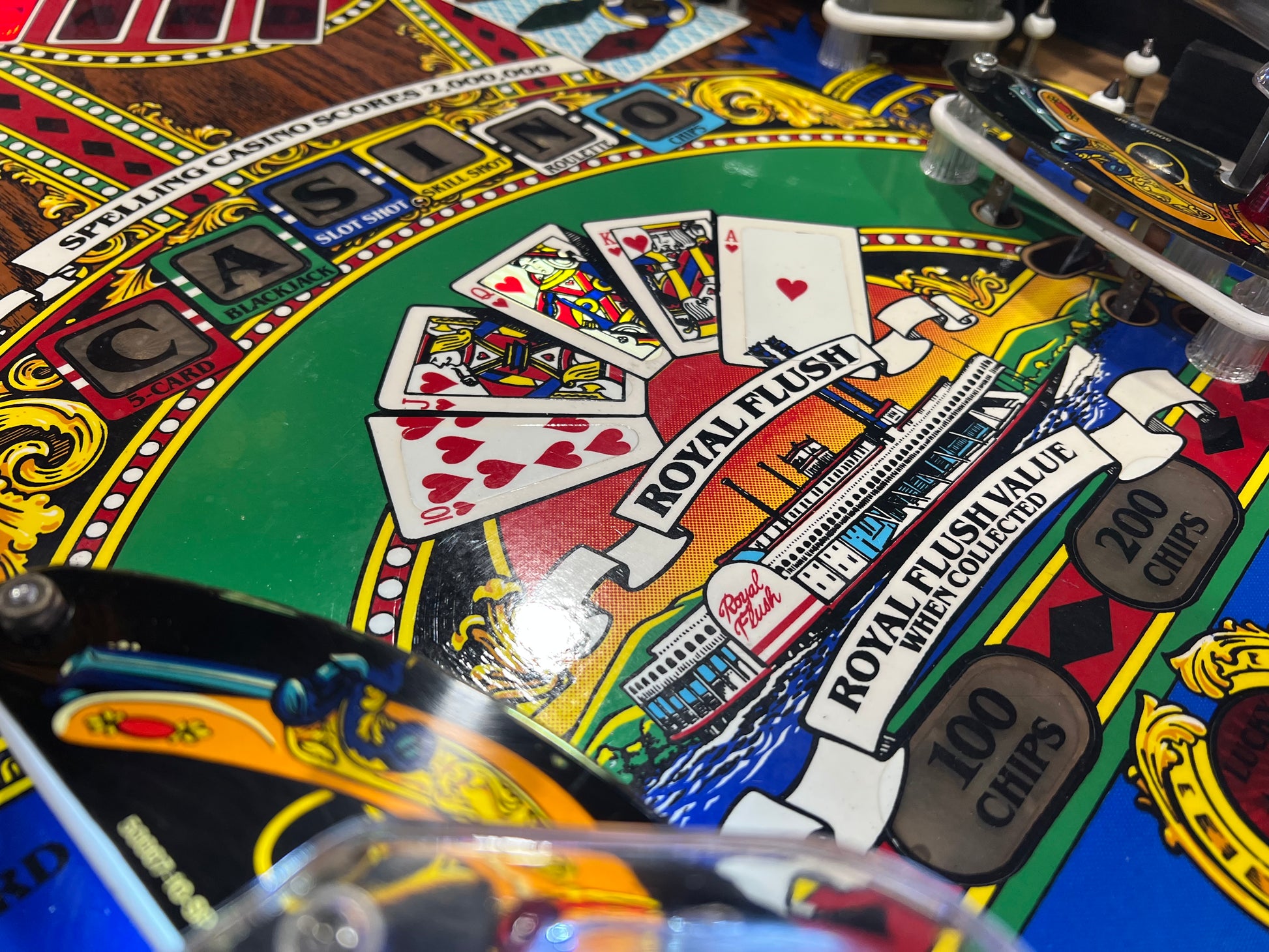 Riverboat Gambler - 1990 Williams Pinball Machine - WORKS 100% - READY TO GO! Every Element Works AS IT SHOULD!