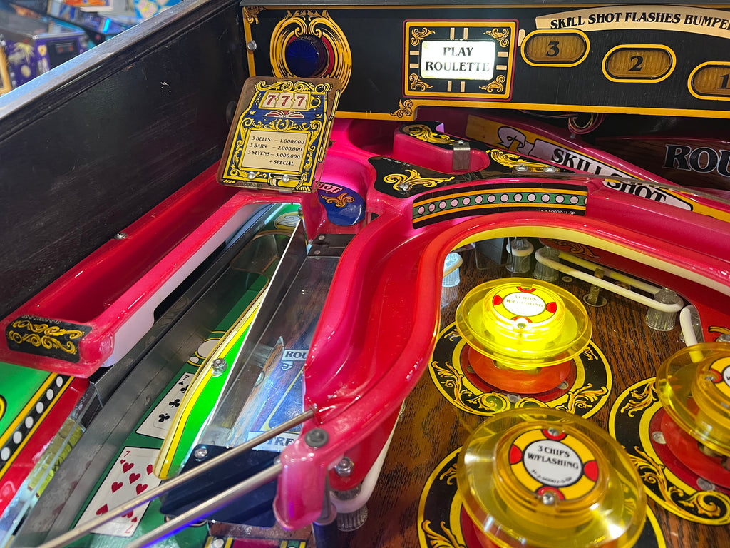 Riverboat Gambler - 1990 Williams Pinball Machine - WORKS 100% - READY TO GO! Every Element Works AS IT SHOULD!