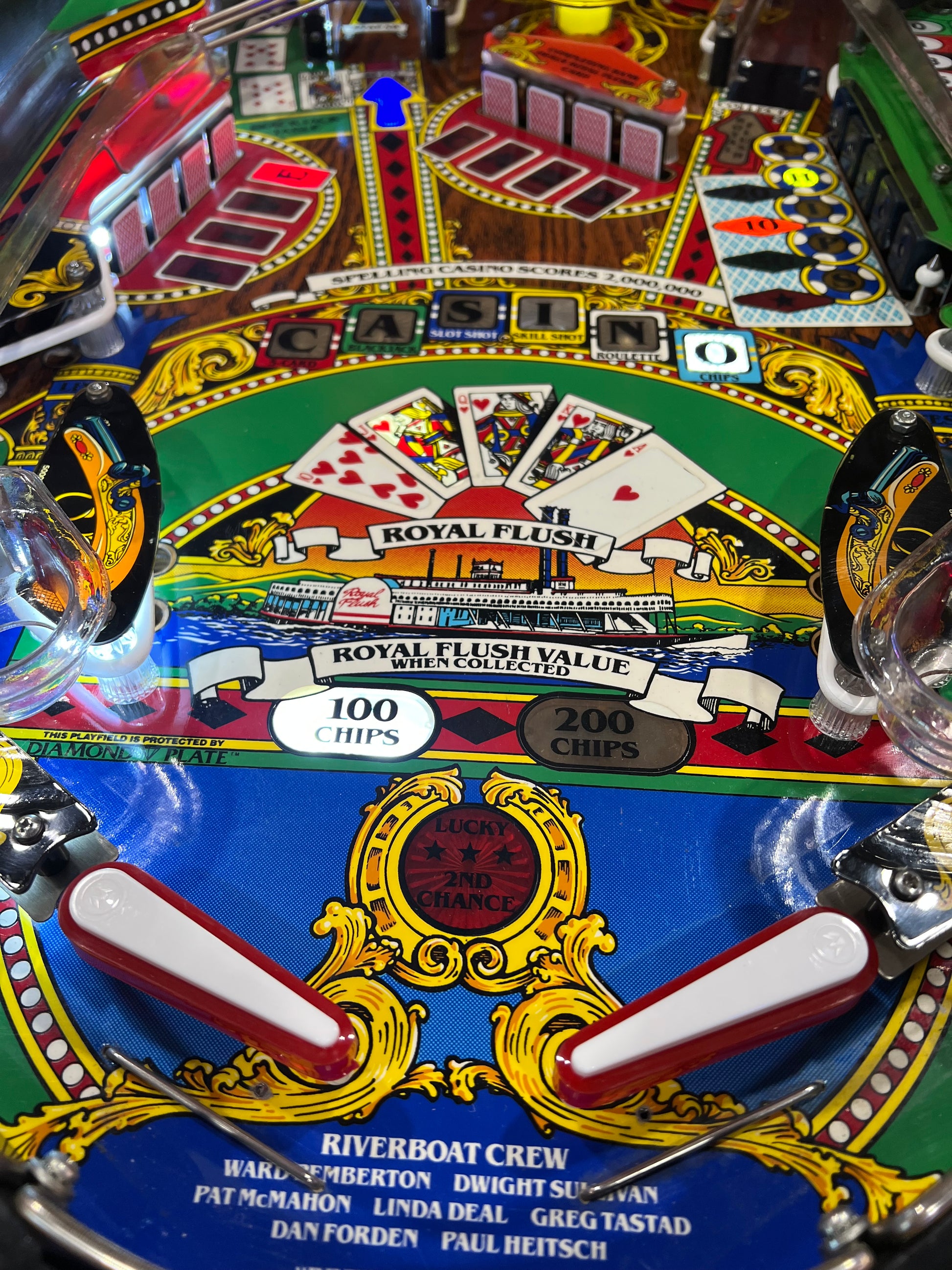 Riverboat Gambler - 1990 Williams Pinball Machine - WORKS 100% - READY TO GO! Every Element Works AS IT SHOULD!