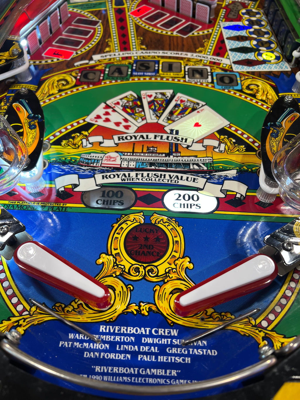 Riverboat Gambler - 1990 Williams Pinball Machine - WORKS 100% - READY TO GO! Every Element Works AS IT SHOULD!