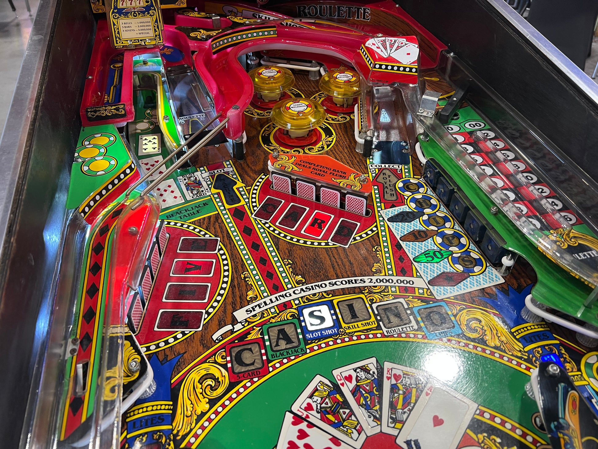 Riverboat Gambler - 1990 Williams Pinball Machine - WORKS 100% - READY TO GO! Every Element Works AS IT SHOULD!