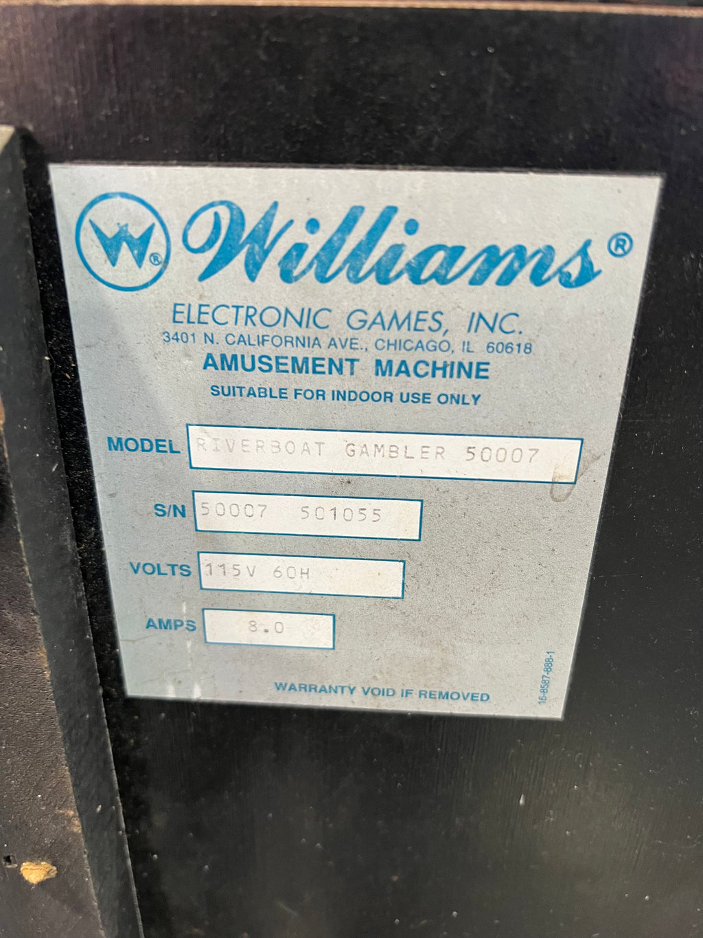 Riverboat Gambler - 1990 Williams Pinball Machine - WORKS 100% - READY TO GO! Every Element Works AS IT SHOULD!