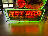 HOT ROD GARAGE NEON SIGN - Ready for Your Garage, Game Room or Man Cave!! REAL NEON!