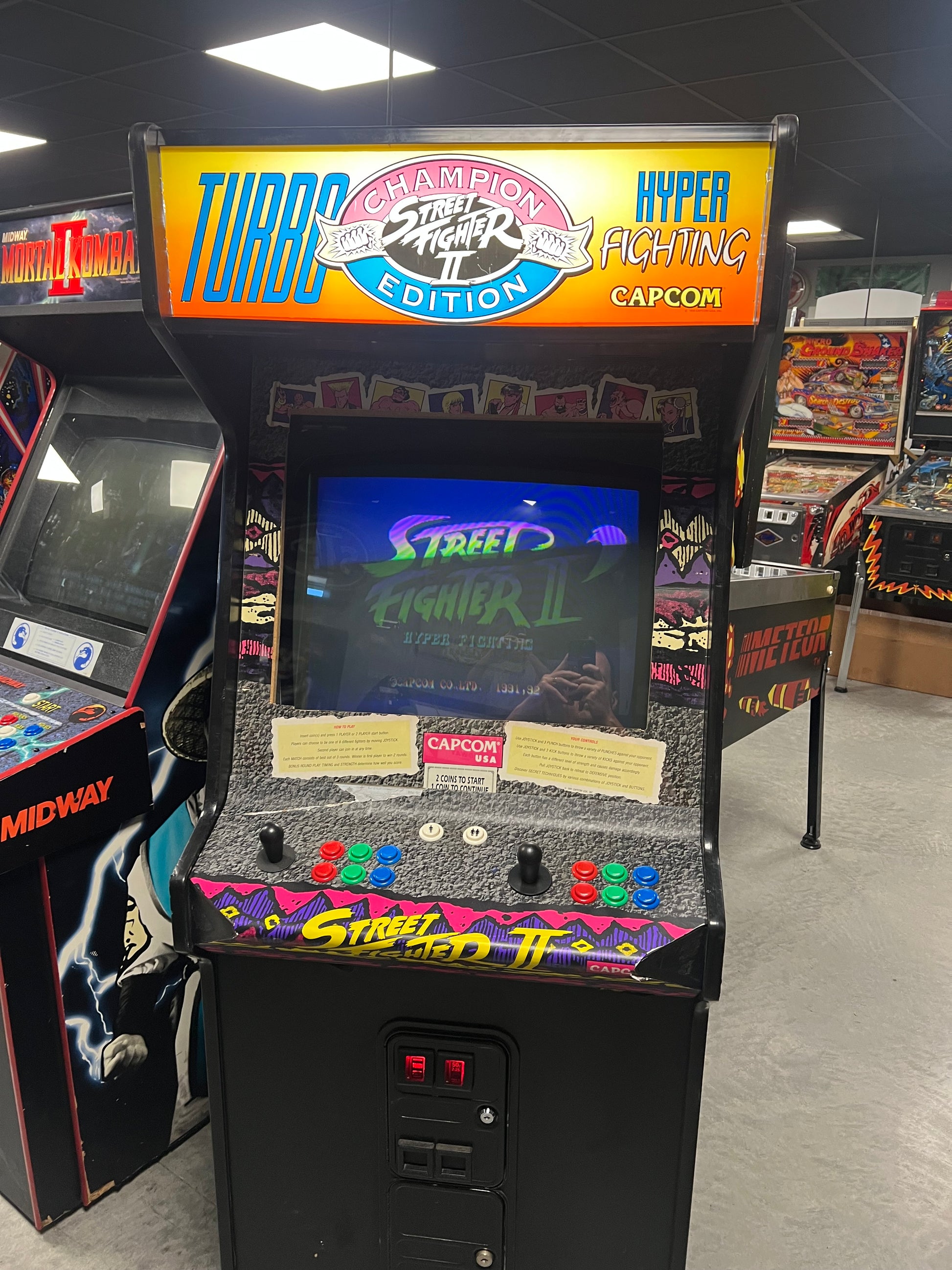 STREET FIGHTER 2 - HYPER FIGHTING - Capcom Arcade Game - Works 100% - Fight Like The Best!