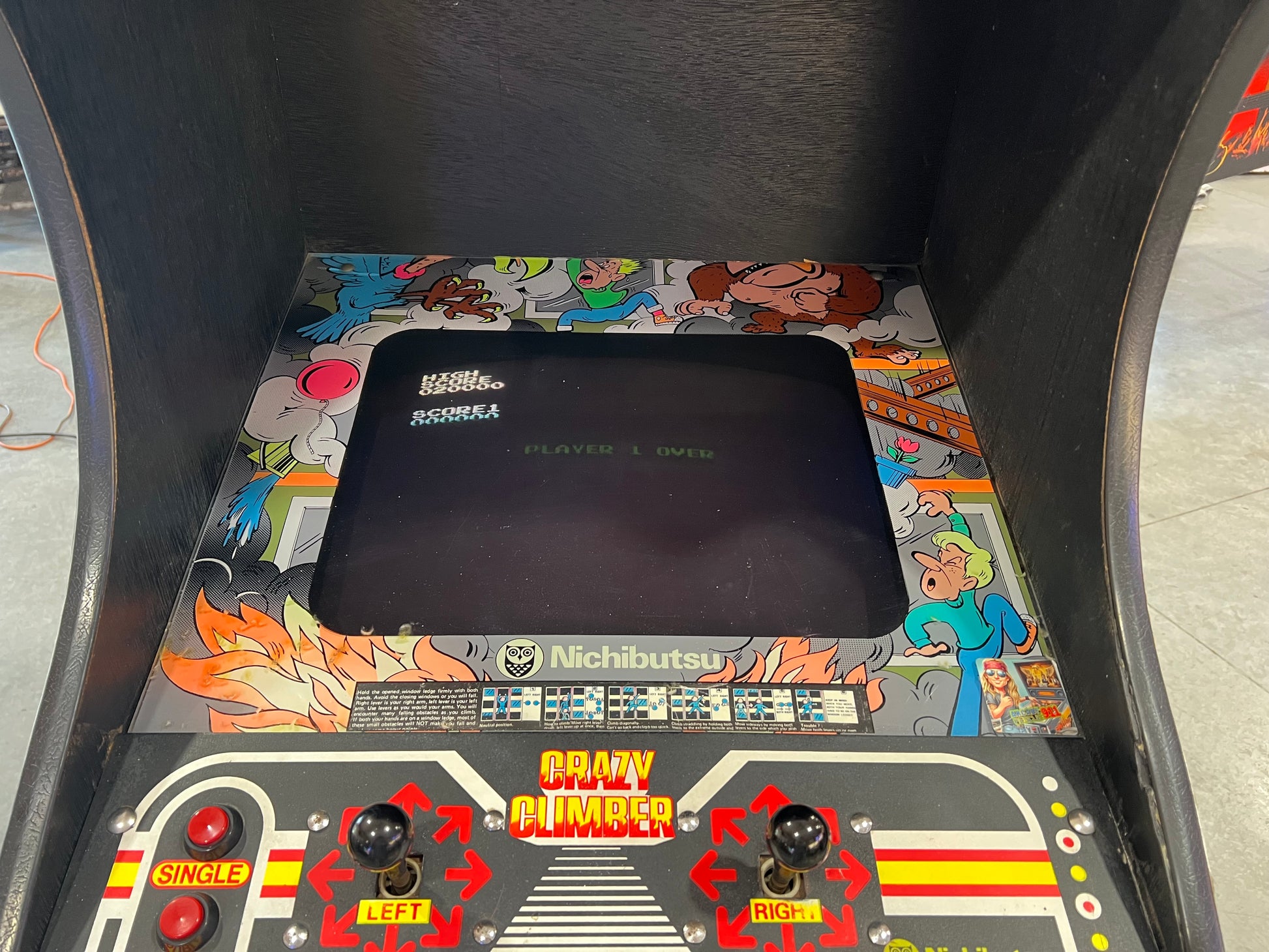 CRAZY CLIMBER - Nichibutsu Arcade Game - Works 100% - Rarer Classic - Hard to Find!