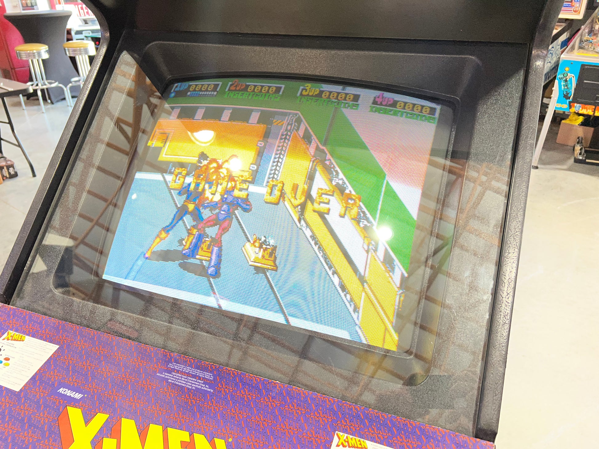 X-Men - 4 PLAYER - Konami Arcade Game! ORIGINAL! Nice Looking Arcade Cabinet - Works Great!