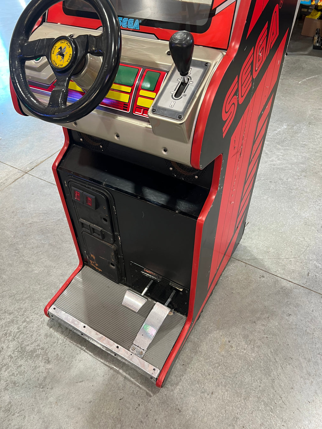 OUTRUN Cabaret (Mini) - Sega Arcade Game! ORIGINAL! Good Looking Driving Game Cabinet - Working Great! READY TO RACE!!