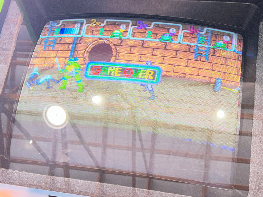 TEENAGE MUTANT NINJA TURTLES - 4 PLAYER - The OG -  Konami Arcade Game! ORIGINAL! Good Looking Arcade Cabinet - TMNT- TNT - Working Great!