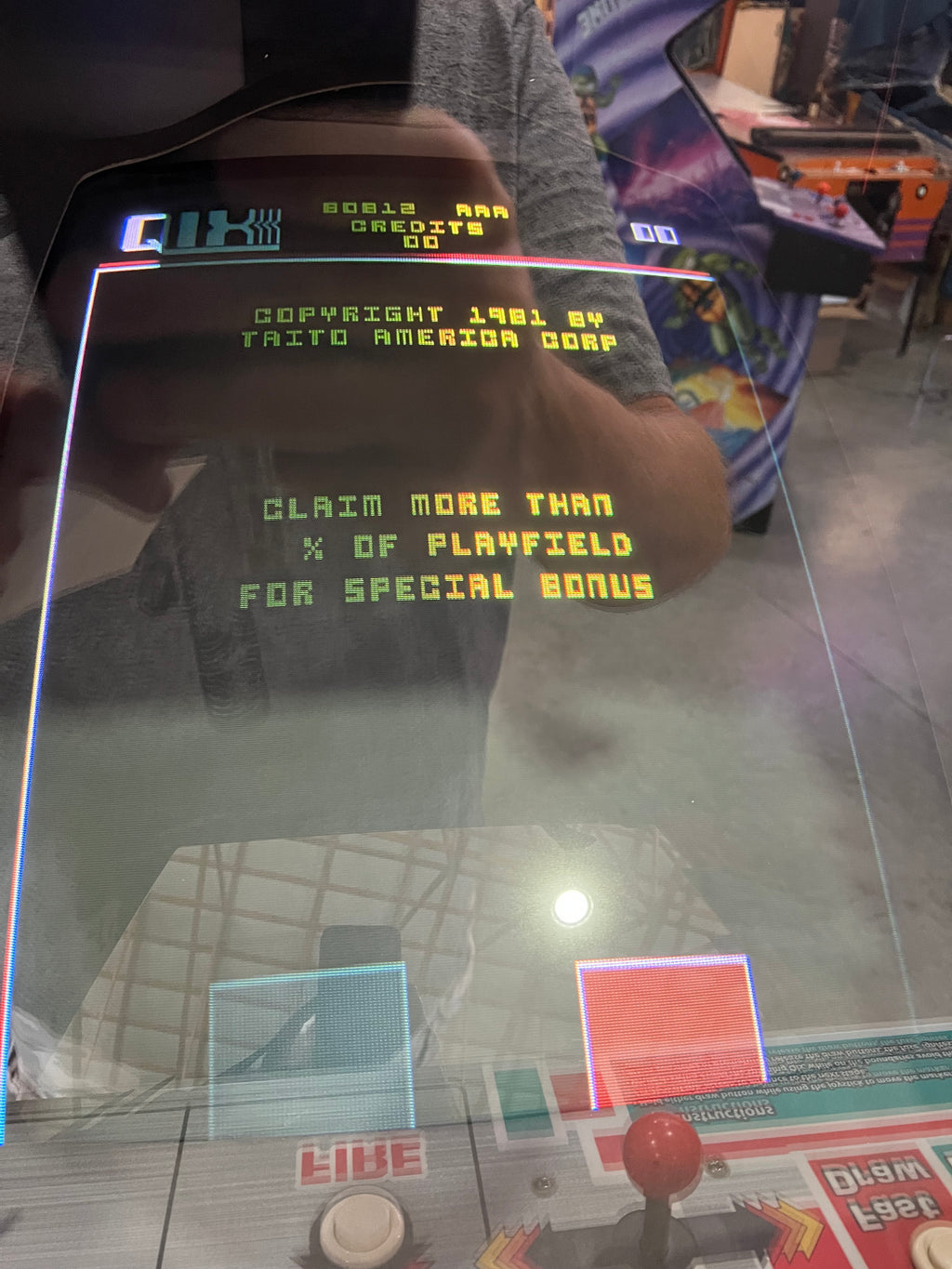 SPACE INVADERS / QIX COMBO Taito Reunion Arcade Game - Works 100% - Two All Time Greats in One Cabinet!