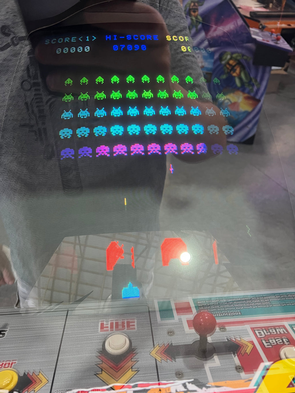 SPACE INVADERS / QIX COMBO Taito Reunion Arcade Game - Works 100% - Two All Time Greats in One Cabinet!
