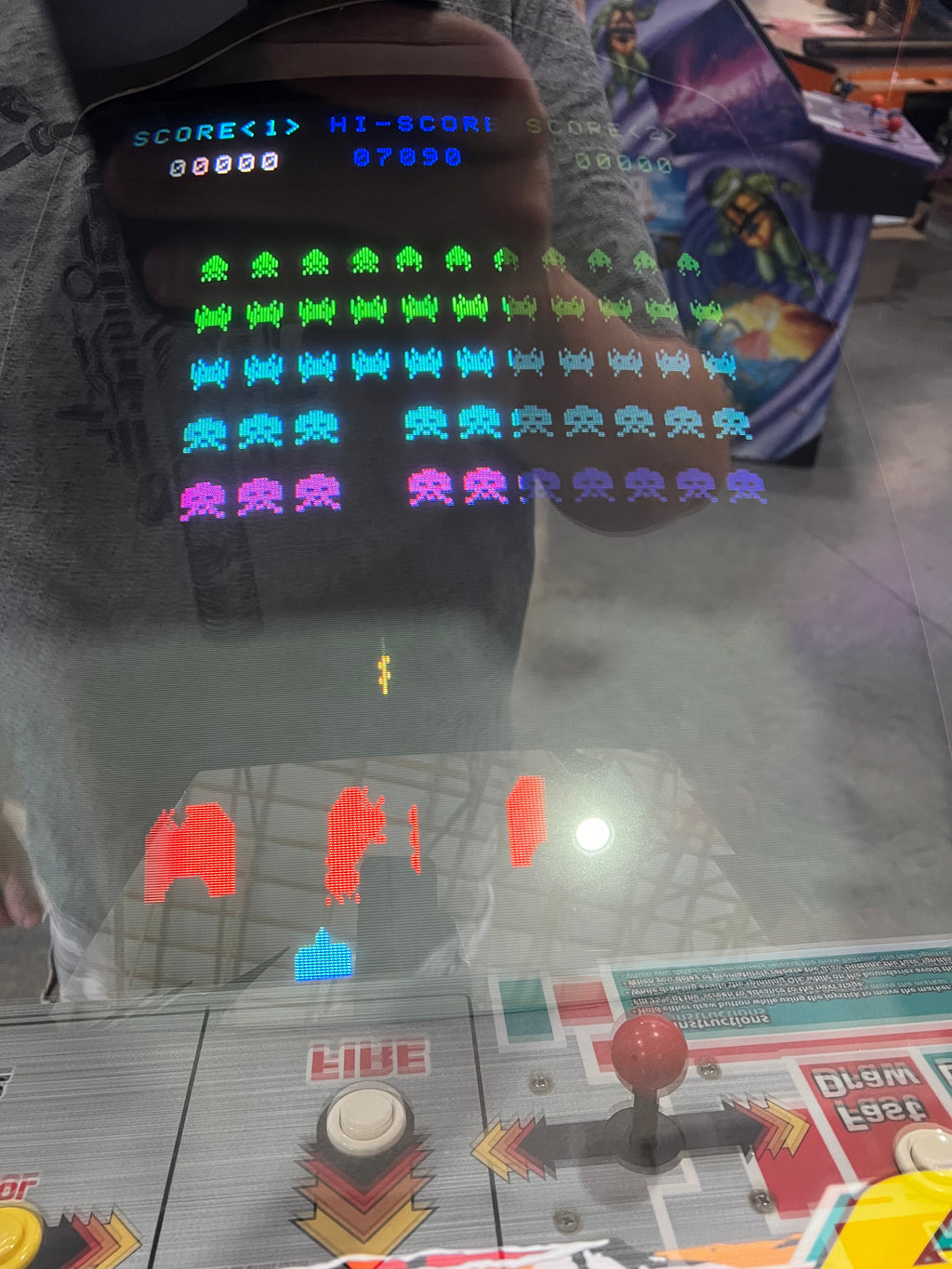 SPACE INVADERS / QIX COMBO Taito Reunion Arcade Game - Works 100% - Two All Time Greats in One Cabinet!
