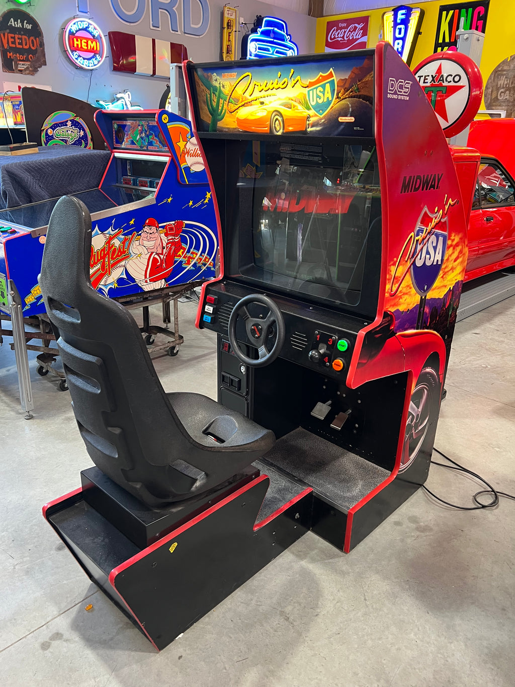 Crusin' USA Midway Nintendo Sit-Down Arcade Game - THE ORIGINAL - Works 100% - THE ONE YOU REMEMBER!