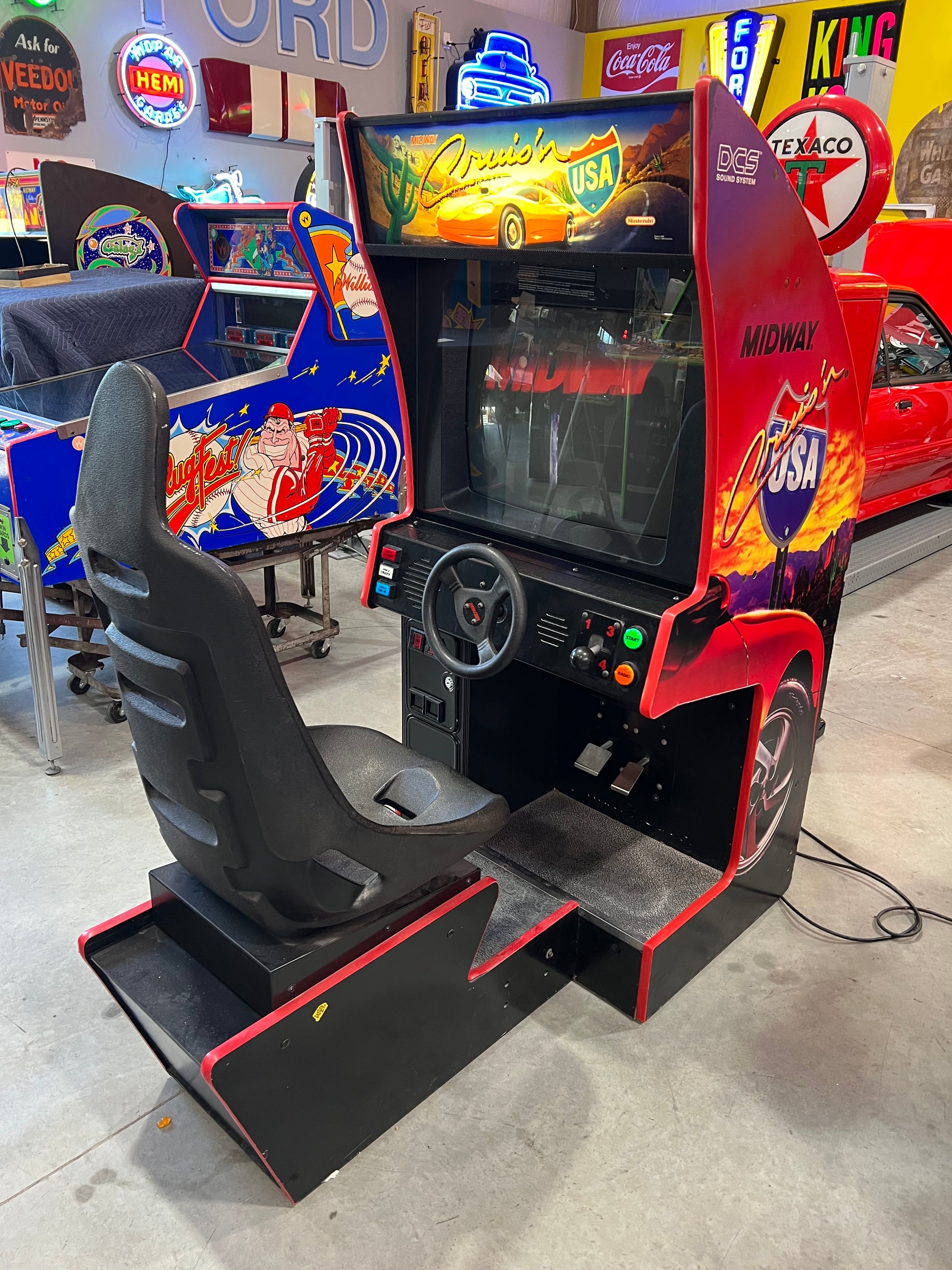 Crusin' USA Midway Nintendo Sit-Down Arcade Game - THE ORIGINAL - Works 100% - THE ONE YOU REMEMBER!