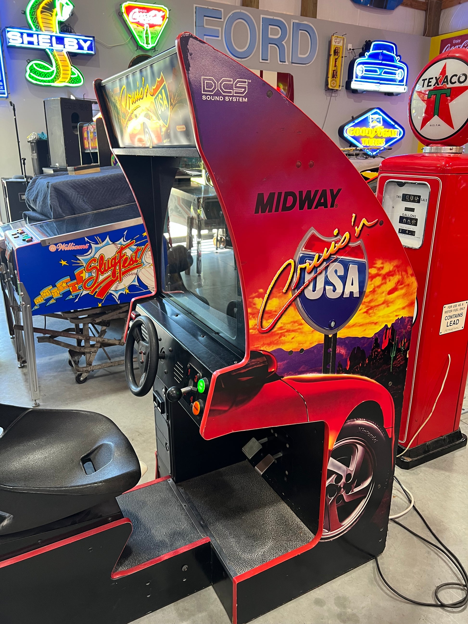 Crusin' USA Midway Nintendo Sit-Down Arcade Game - THE ORIGINAL - Works 100% - THE ONE YOU REMEMBER!