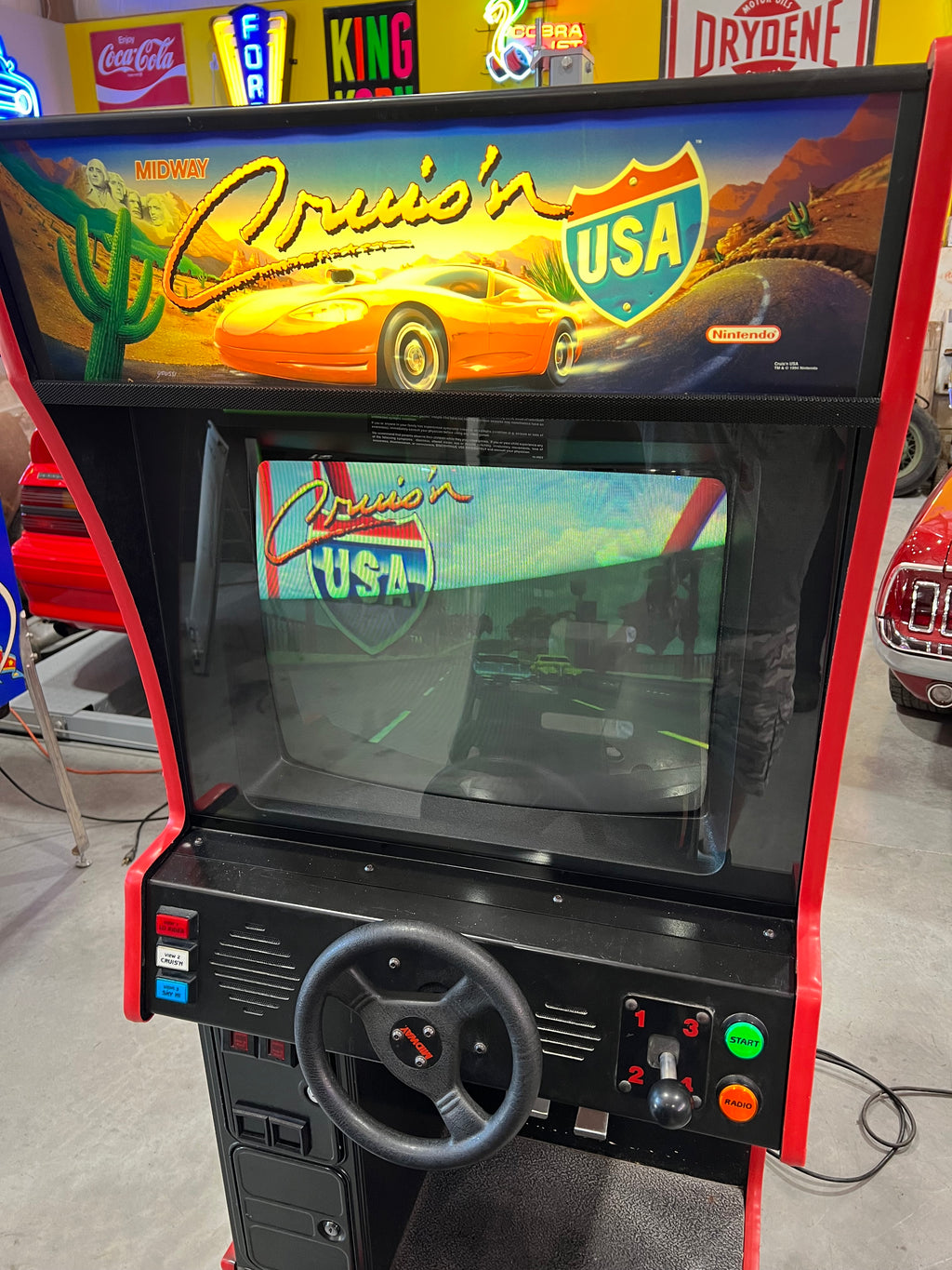 Crusin' USA Midway Nintendo Sit-Down Arcade Game - THE ORIGINAL - Works 100% - THE ONE YOU REMEMBER!