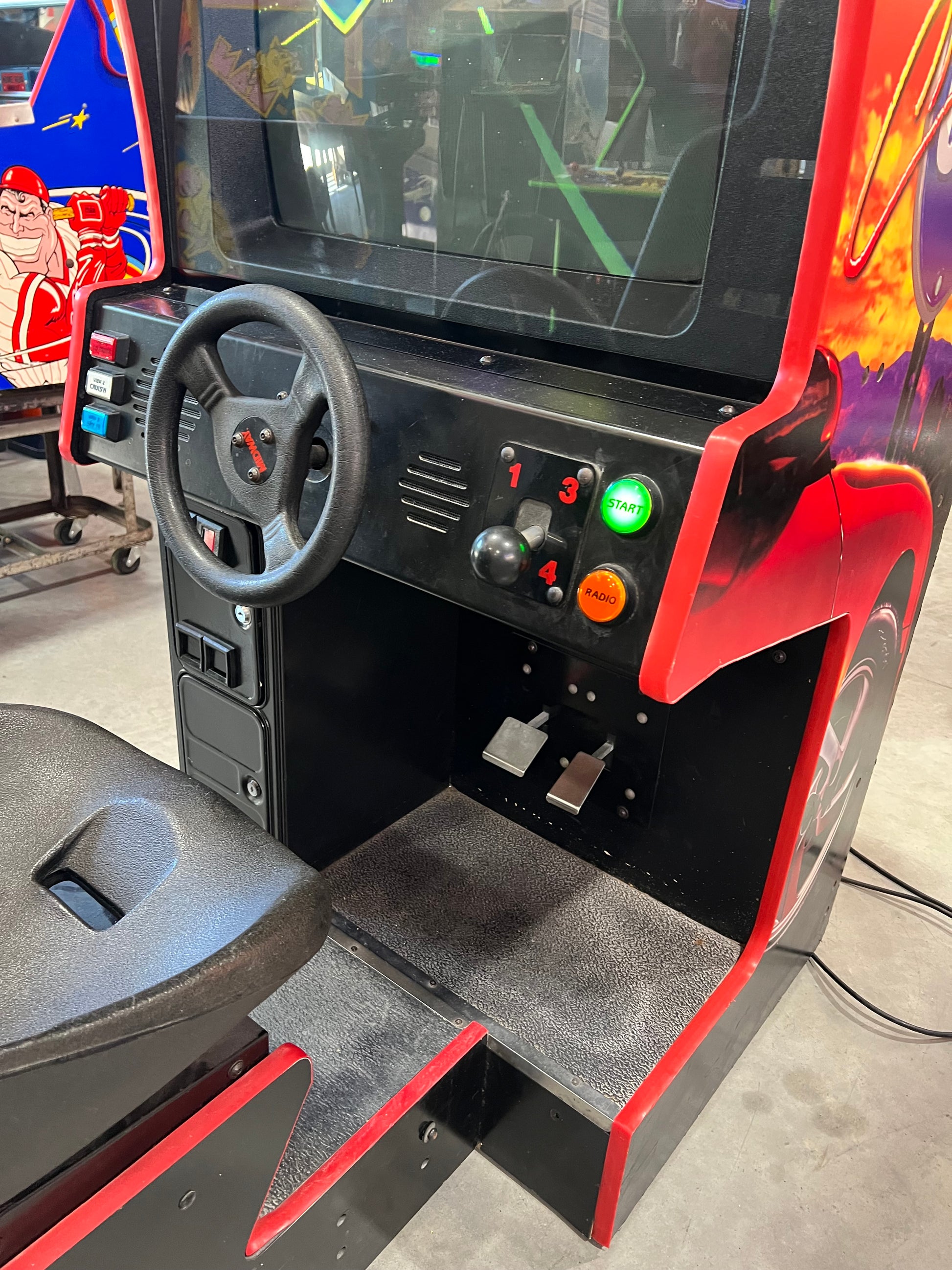 Crusin' USA Midway Nintendo Sit-Down Arcade Game - THE ORIGINAL - Works 100% - THE ONE YOU REMEMBER!